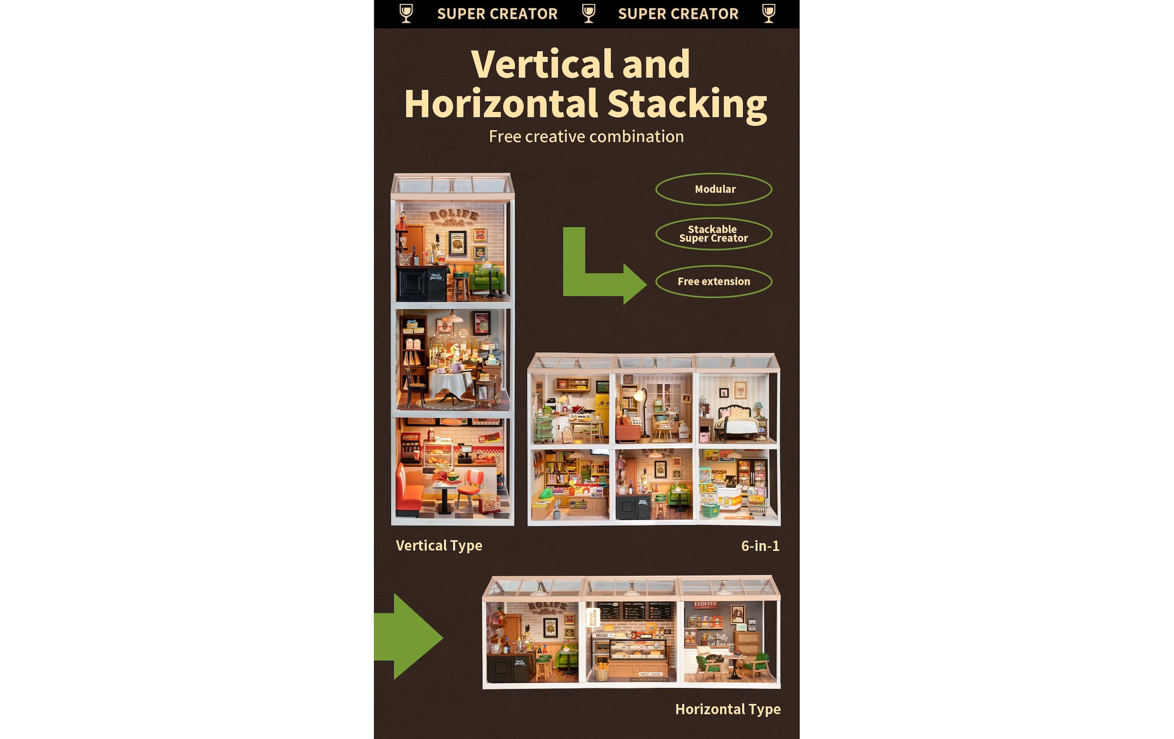   Modellbausatz »RoboTime Leisurely Cheers Bar«