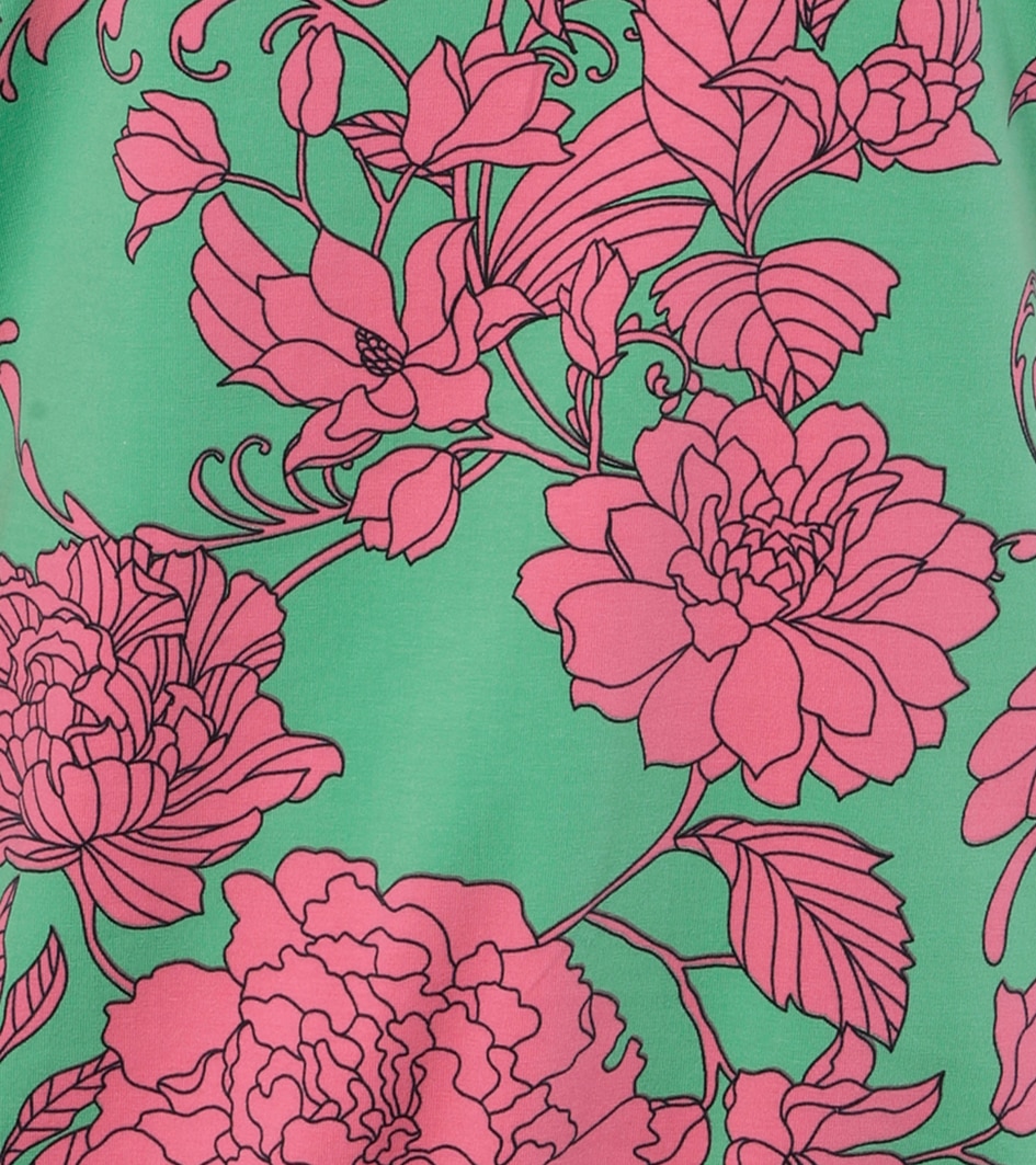 Aniston PLUS Sweatshirt, mit grossflächigen, grafischen Blumen bedruckt