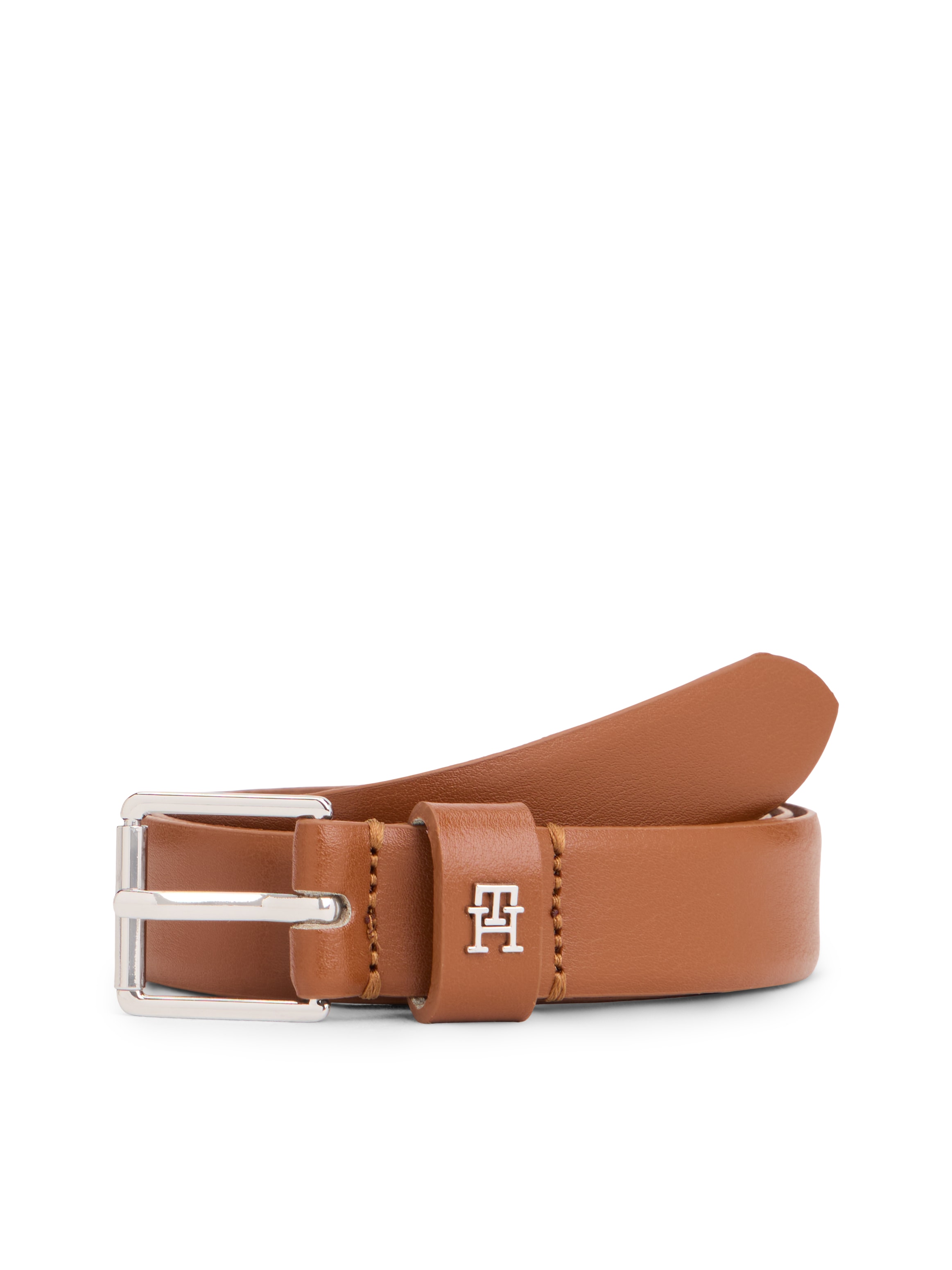 Image of Tommy Hilfiger Ledergürtel "SQUARE 2.5 cm breit SILVER" Grössenverstellbar durch Schnalle