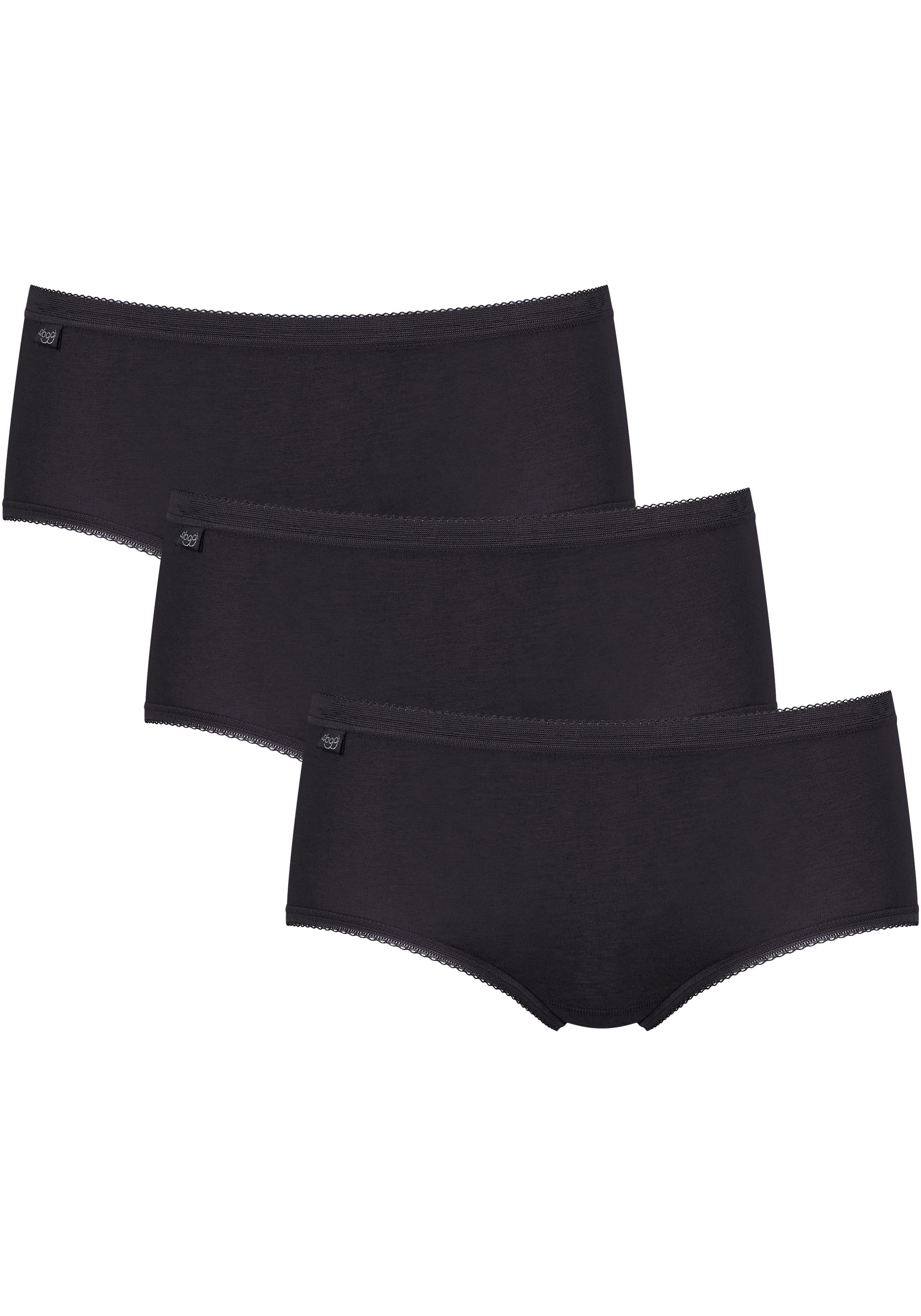 Image of sloggi Midislip "Basic+" Baumwolle, klassischer Stil, bequem, mittelhoher Bund, Softnähte