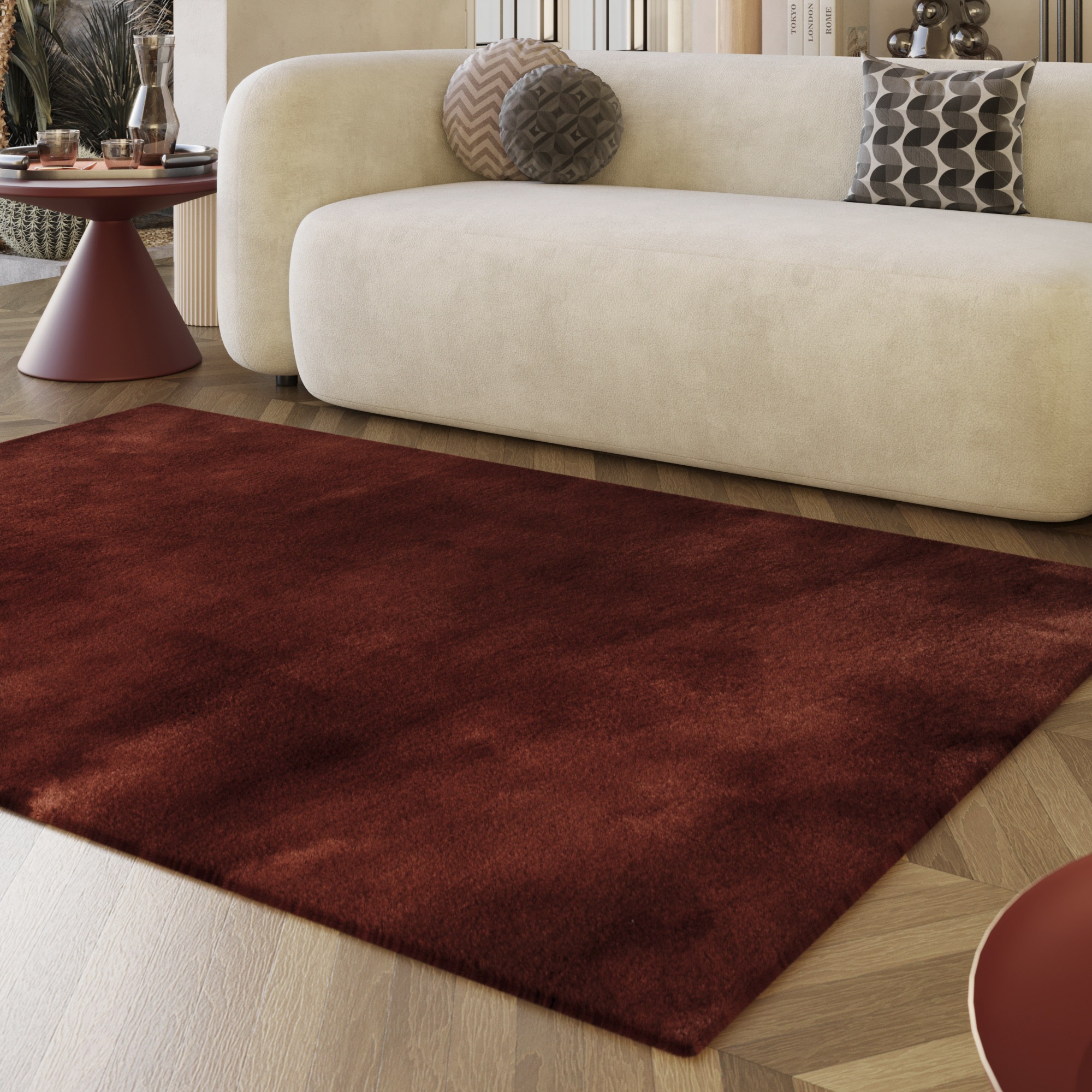 Esprit Hochflor-Teppich »Alice ESP-4377, Kunstfell«, rechteckig, 25 mm Höhe, Kaninchenfell-Haptik, besonders weich und dicht, für alle Räume