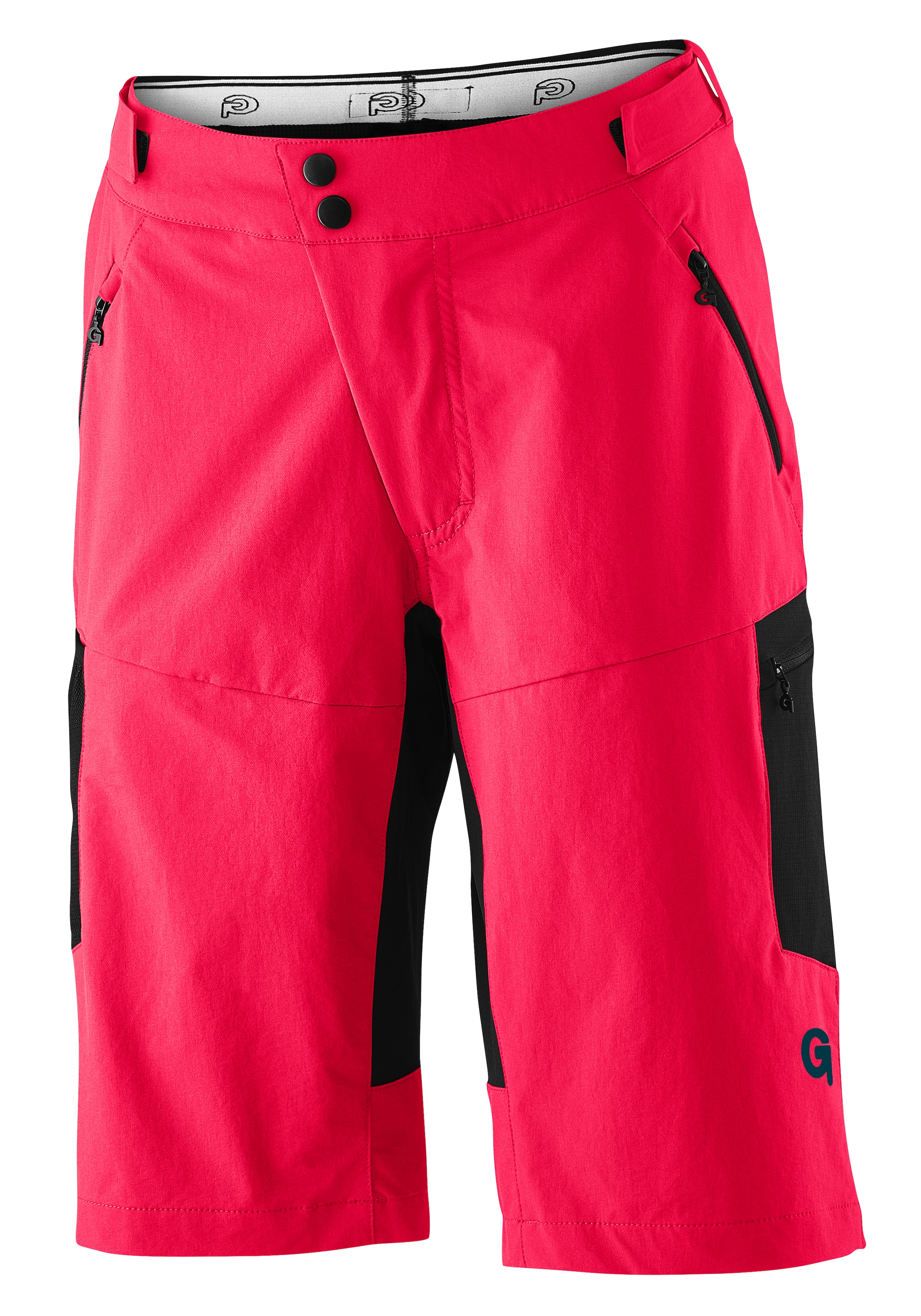 Gonso Radhose »CASINA«, Damen Bike-Shorts, Fahrradhose, Sitzpolster und Taschen, Bund flexibel