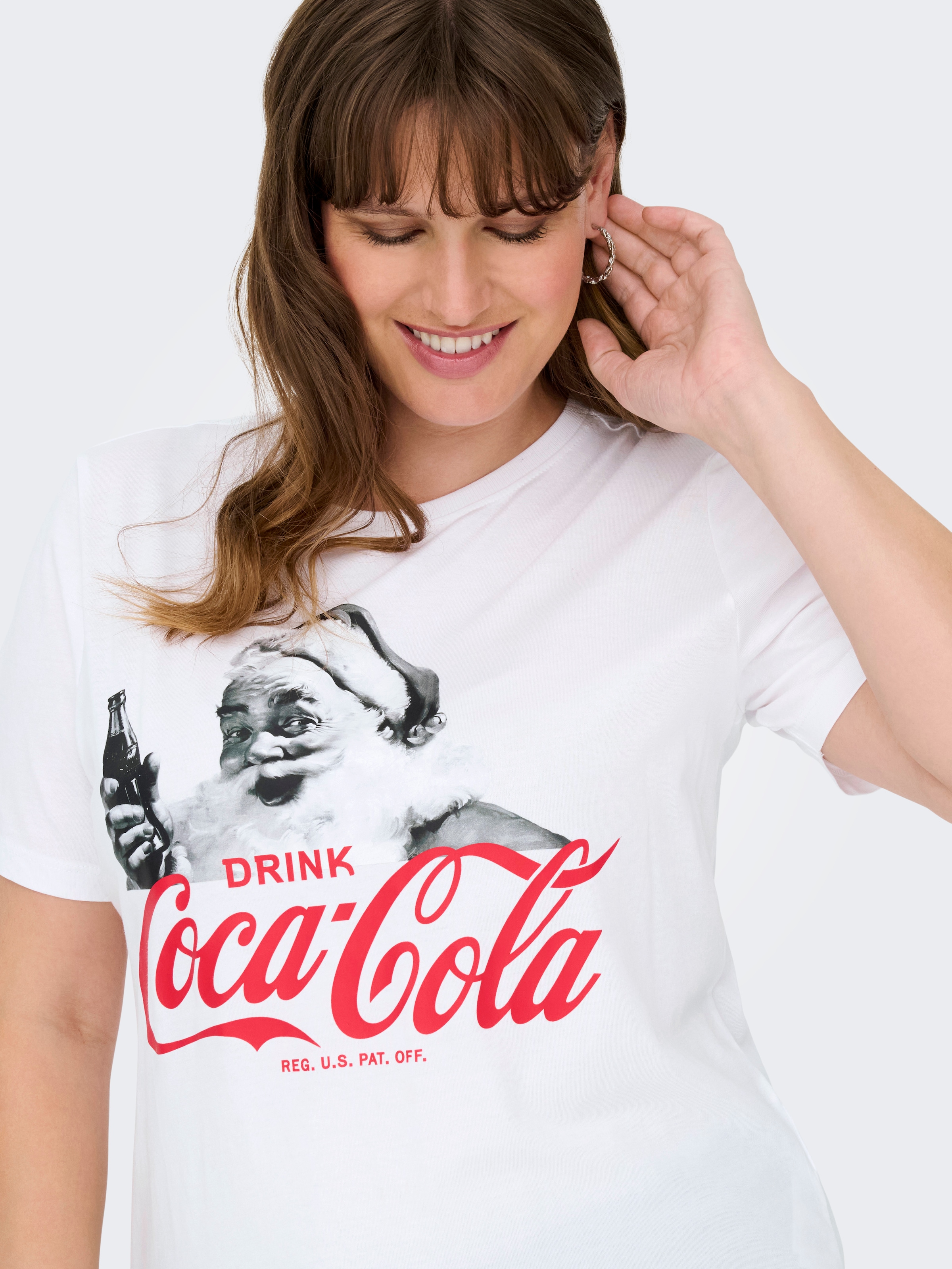 ONLY CARMAKOMA T-shirt à manches courtes »CARCOCA COLA XMAS LIFE S/S TOP JRS«
