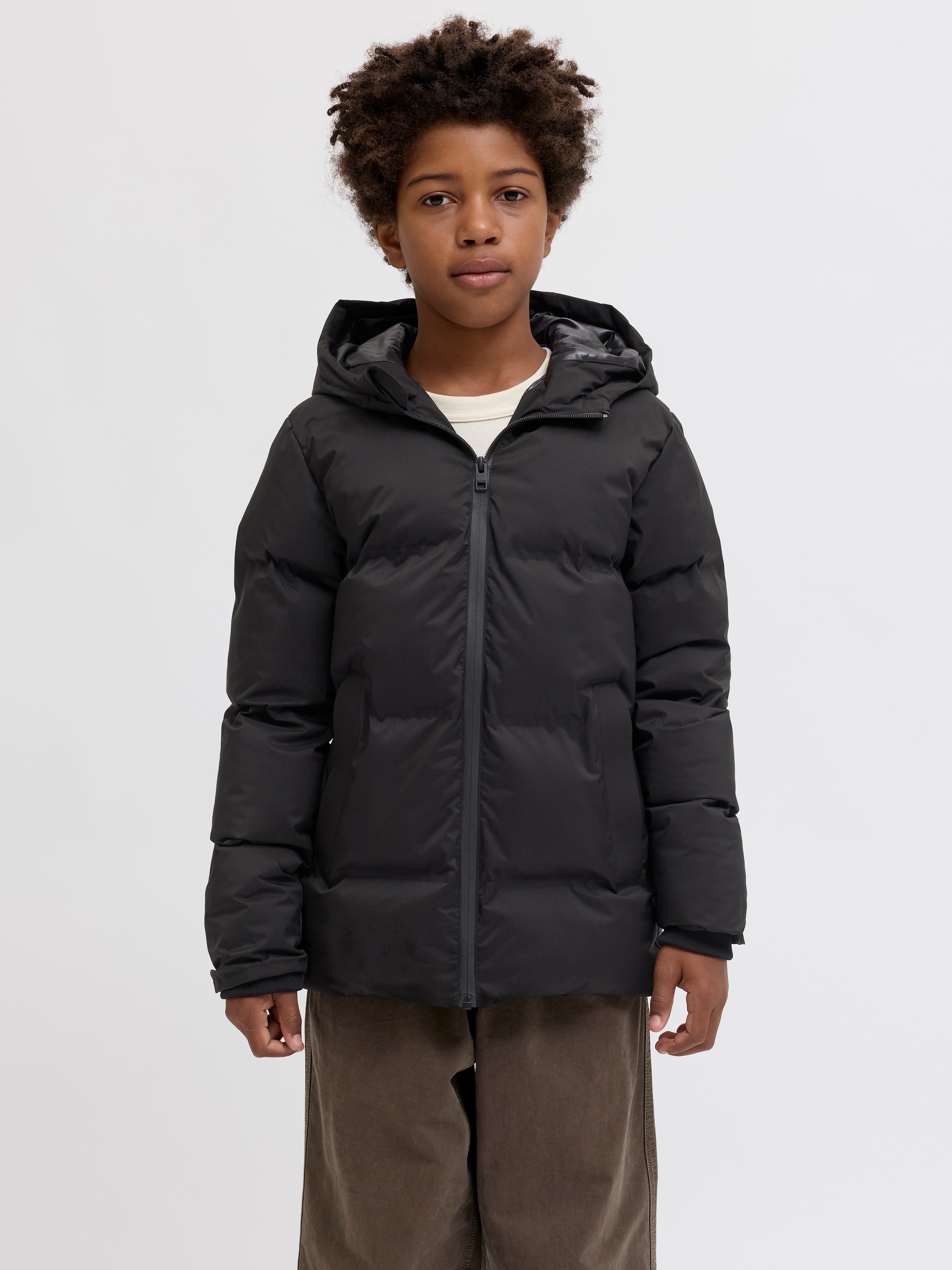 Image of Jack & Jones Junior Steppjacke "JJKAITO PUFFER JACKET LN JNR" mit Kapuze