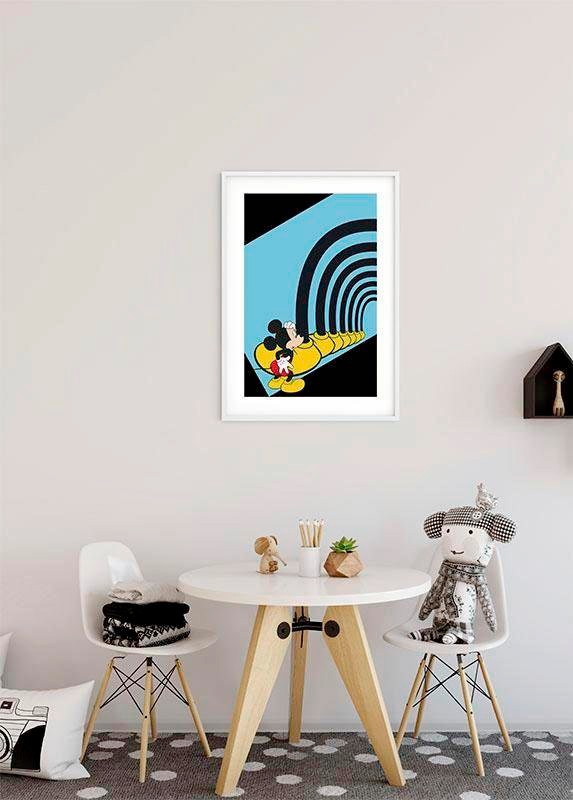 Komar Poster »Mickey Mouse Foot Tunnel«, Disney, (1 St.), Kinderzimmer, Schlafzimmer, Wohnzimmer