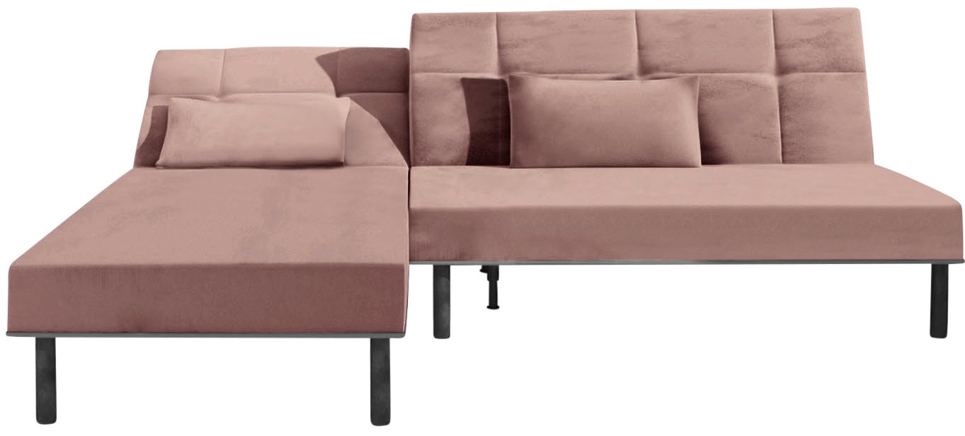 Image of COLLECTION AB Ecksofa, inklusive Bettfunktion, Recamiere wahlweise links oder rechts montierbar, frei im Raum stellbar, mit verstellbarer Rückenlehne bei Ackermann Versand Schweiz