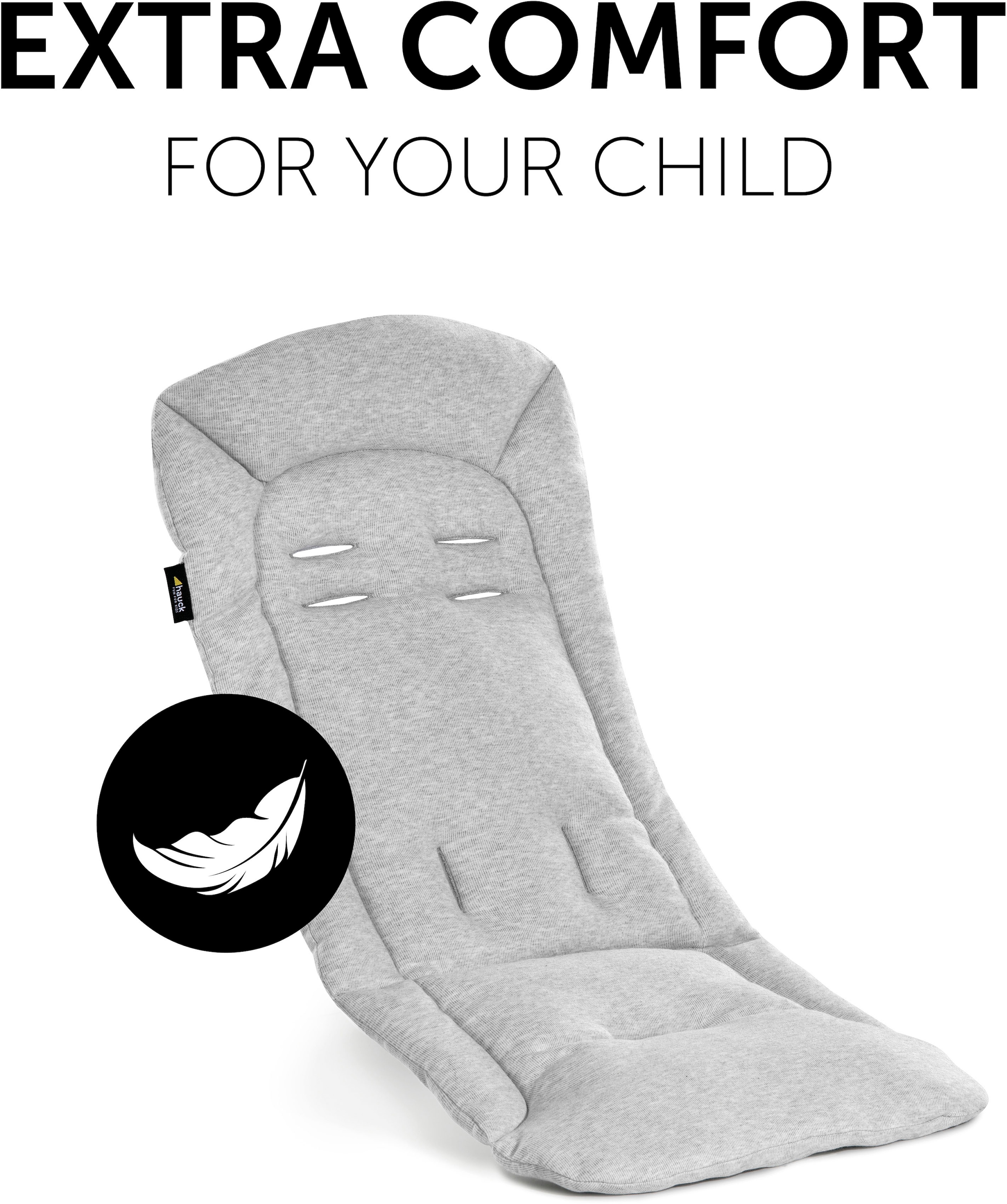 Hauck Housse de siège de poussette »Seat Liner, Light grey« auch für Buggys geeignet