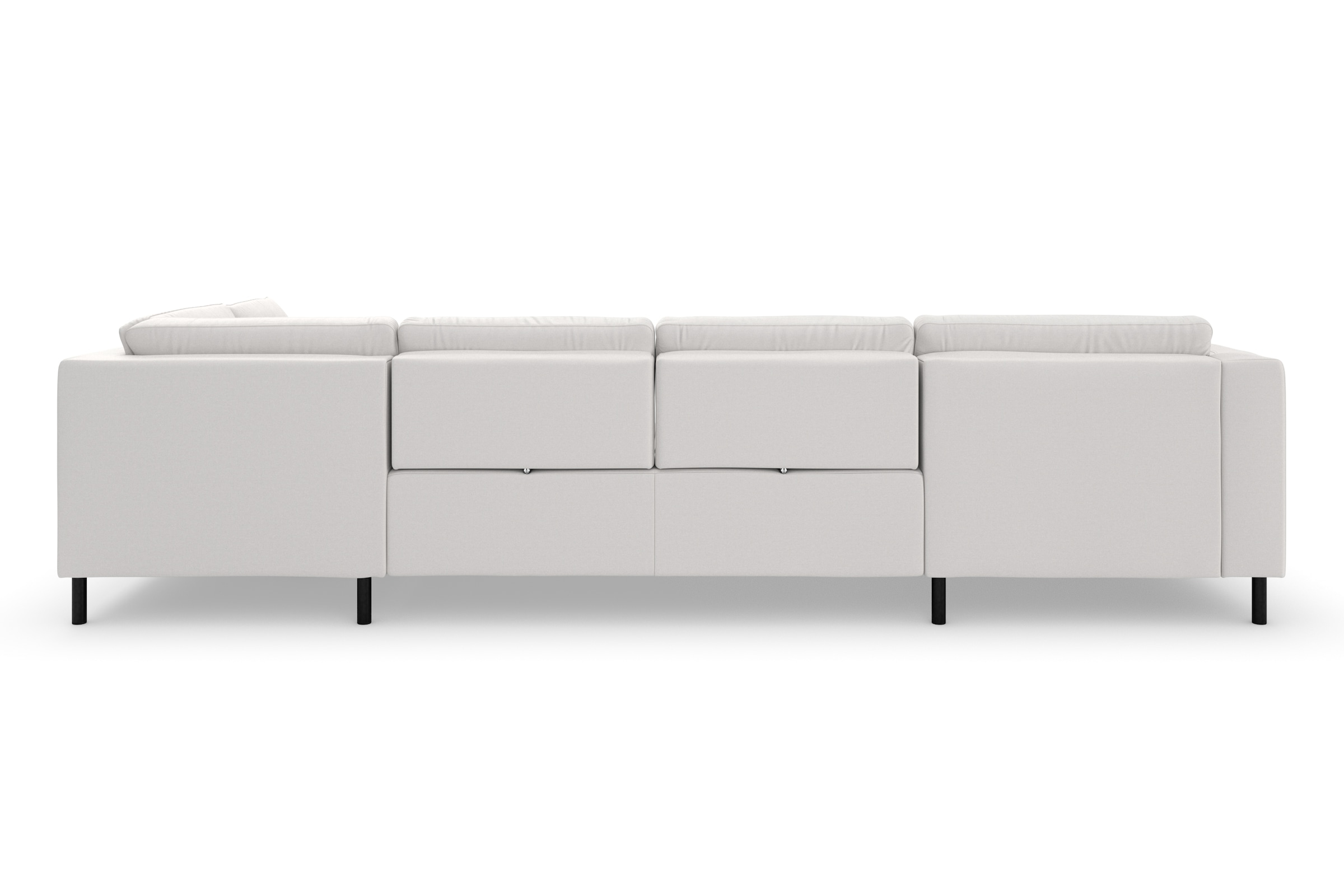 sit&more Wohnlandschaft »Olsen U-Form«, inklusive Sitztiefenverstellung, wahlweise mit Bettfunktion, 15cm hoch