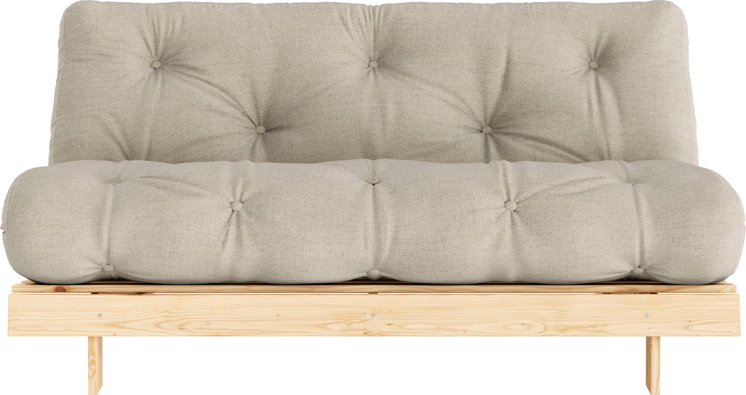 Karup Design Daybett "Roots Sofa Bed, Schlafsofa, Bettfunktion, FSC-Massivholz," Inkl. Futonmatratze, Made in Europe, langlebig, B: 140 oder 160 cm