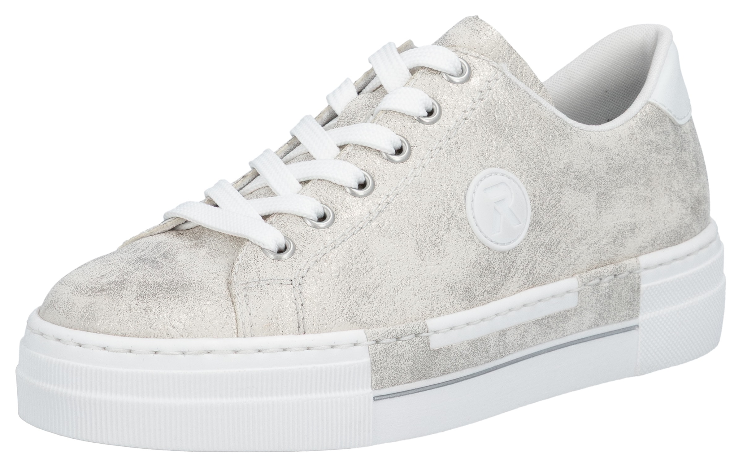 Image of Rieker Sneaker, Freizeitschuh, Halbschuh, Schnürschuh mit Plateausohle