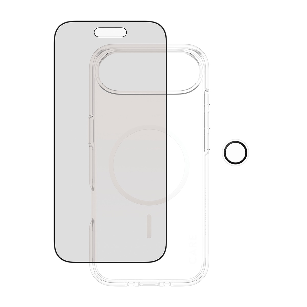CARE by PanzerGlass Handyhülle »3-in-1 Flagship Privacy Bundle Apple iPhone 17 Air« Apple iPhone 17 Air Backcover, Schutzhülle, Handyschutzhülle, Case, Schutzcase, stossfest