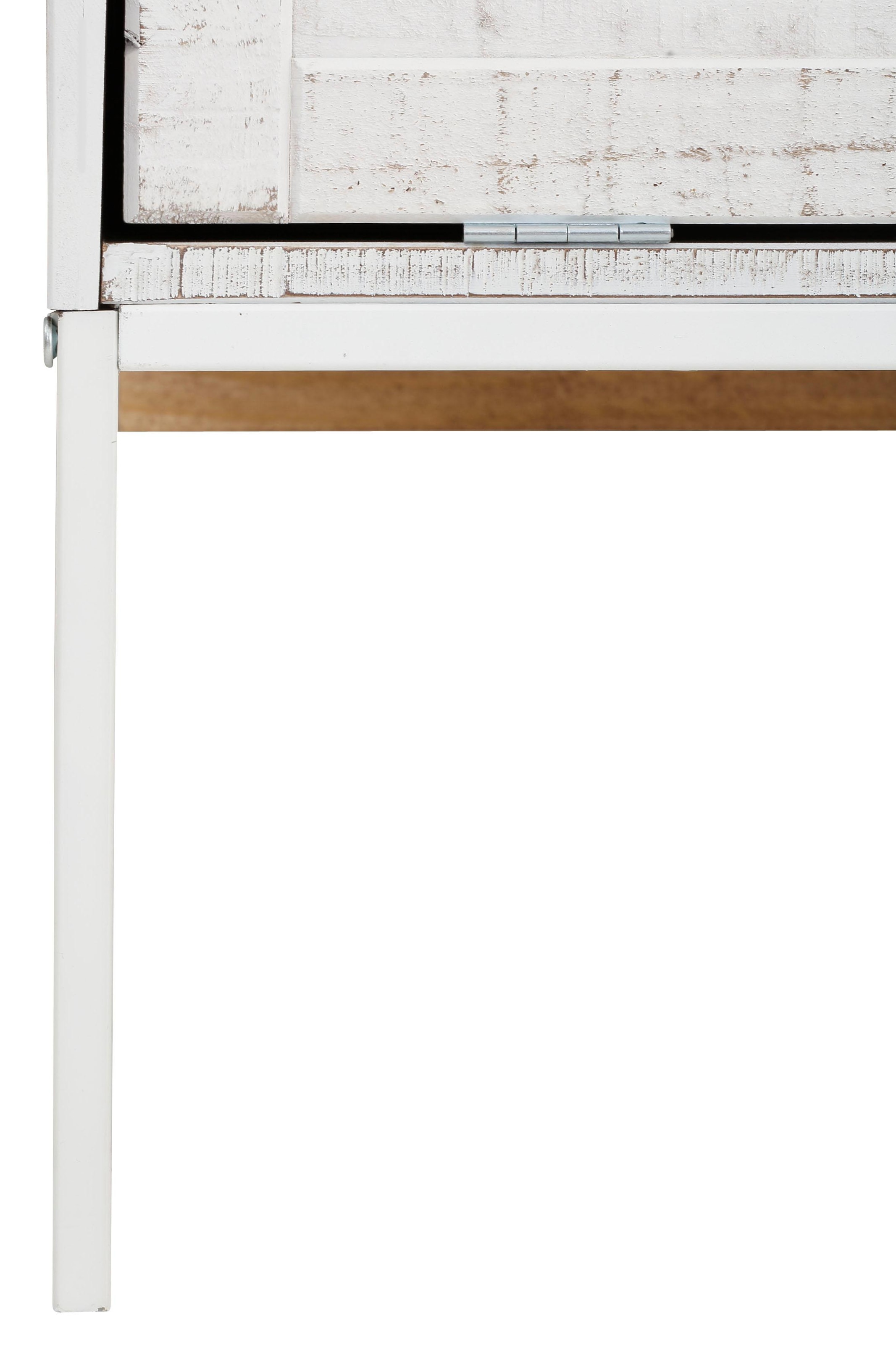 Home affaire Lowboard »Freya«, mit 3 Klappen, Metallgriffen, aus Massivholz, Breite 175 cm