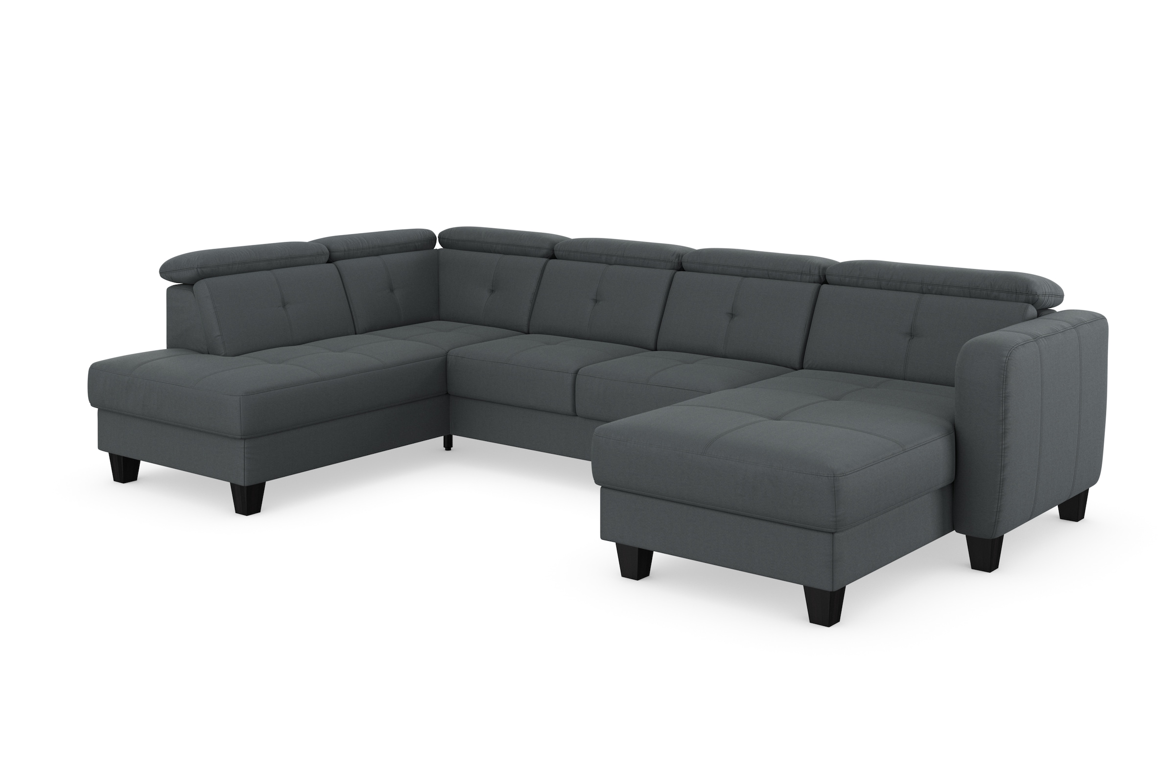 sit&more Paysage de salon »Belluci U-Form« Kopfteilverstellung und Federkern, wahlweise mit Bettfunktion