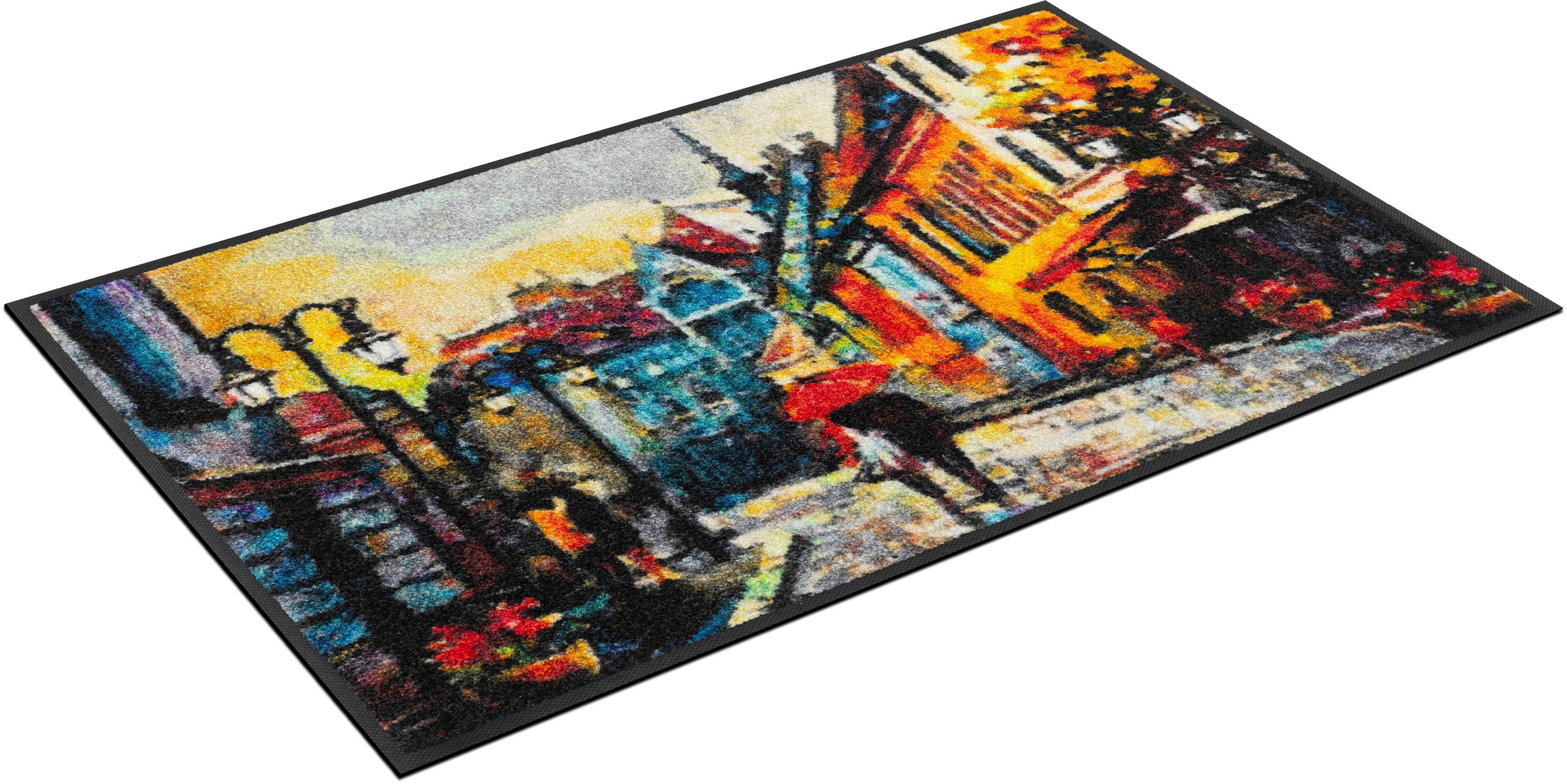 Image of wash+dry by Kleen-Tex Fussmatte »Rainy Afternoon«, rechteckig, 7 mm Höhe, Schmutzfangmatte, rutschhemmend, In- und Outdoor geeignet, waschbar bei Ackermann Versand Schweiz