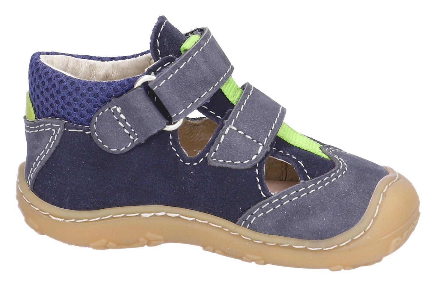 PEPINO by RICOSTA Klettschuh »EBI WMS Schuh Weiten Mess System: mittel«, Sandale, Babyschuh, Freizeitschuh mit Kontrastbesatz