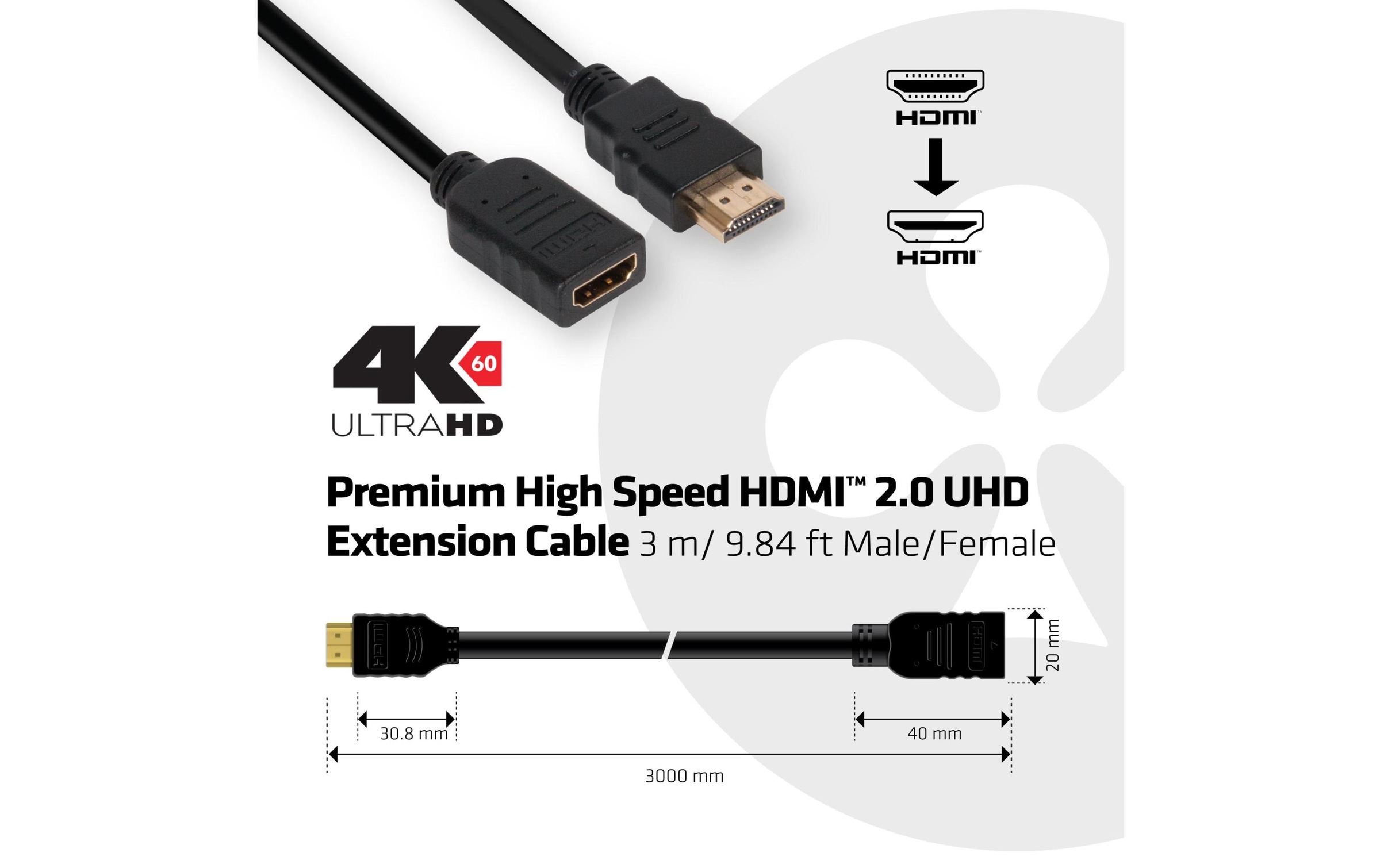   HDMI-Kabel »Club 3D Club 3D Kabel HDMI 2.0 - HDMI, 3 m«