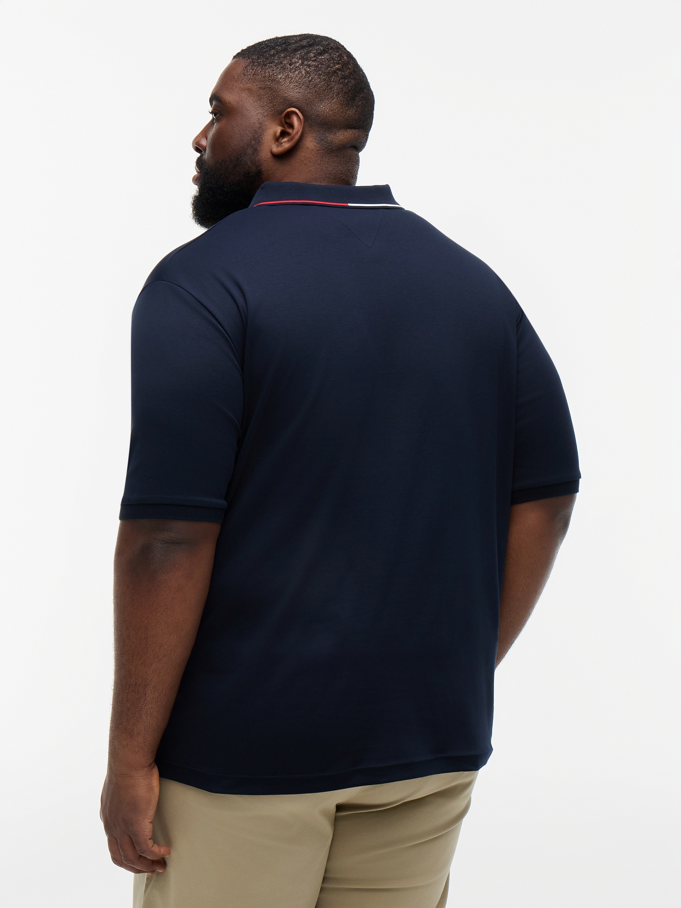 Tommy Hilfiger Big & Tall Polo »BT-LIQUID COTTON TIPPED SLIM-B« en coton