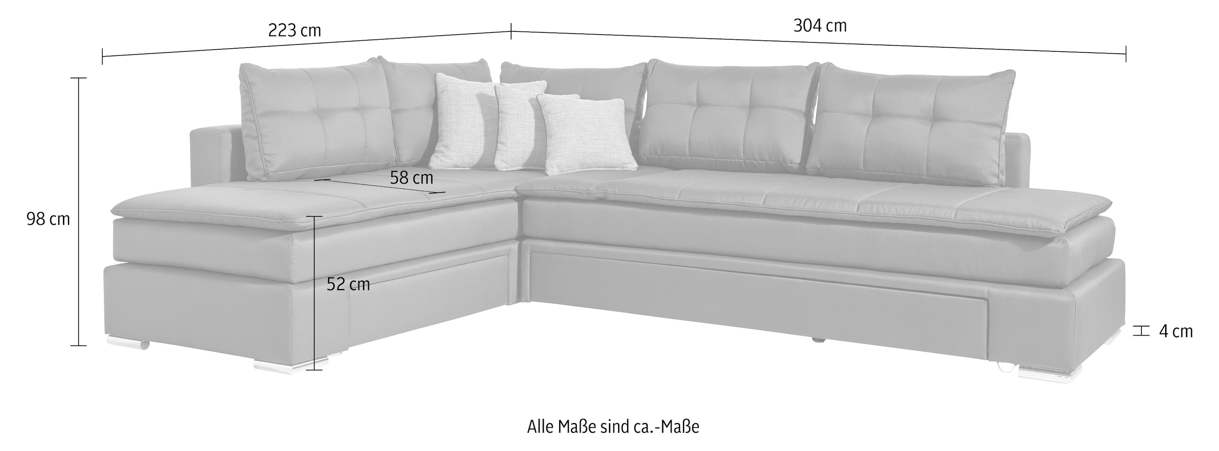 INOSIGN Ecksofa »Night & Day«, mit Dauer-Schlaffunktion versandkostenfrei  auf