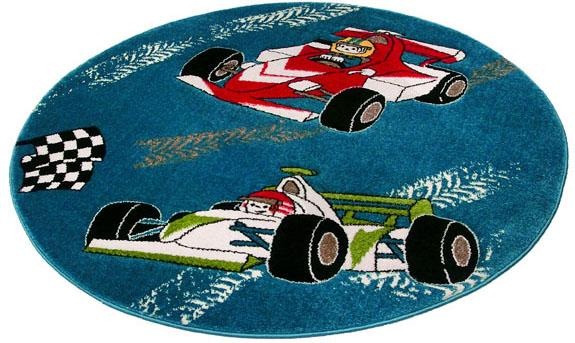 Image of Festival Kinderteppich »Momo Rennen«, rund, 13 mm Höhe, Auto, Rennwagen Motiv bei Ackermann Versand Schweiz