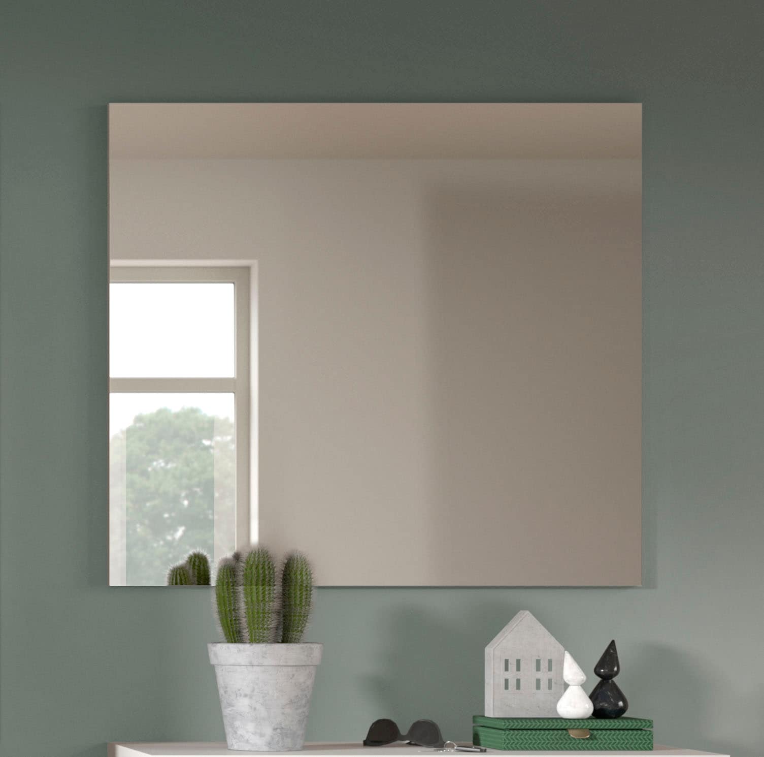 Image of Home affaire Garderobenspiegel "CAPRI, Masse BxH: 80x73 cm," Garderobenspiegel, Flurspiegel, Dielenspiegel, Wandspiegel