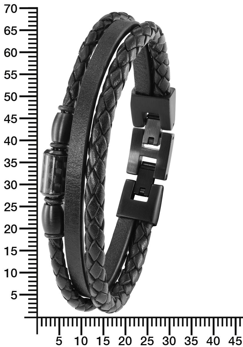 aus Edelstahl »2022637«, Lederarmband auf versandkostenfrei Carbon s.Oliver +