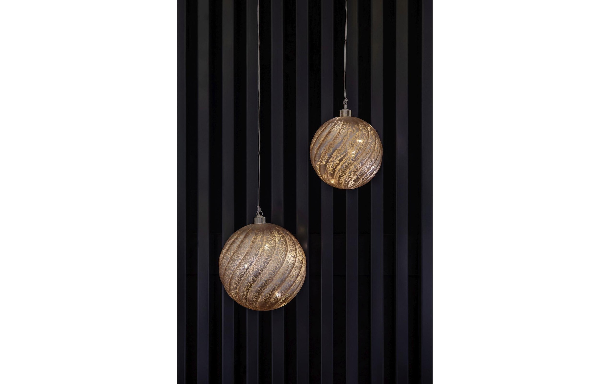 STT LED Dekofigur »Glass ball rose 15 cm Warmweiss«