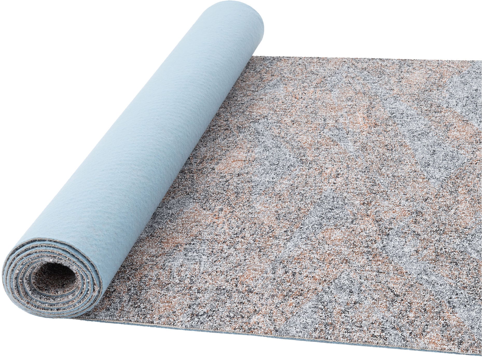 GOODproduct Teppichboden »Caio, Schlinge, Gesamthöhe 8 mm« rechteckig meliert, Breite 400 cm, strapazierfähig, Wohnzimmer, Schlafzimmer