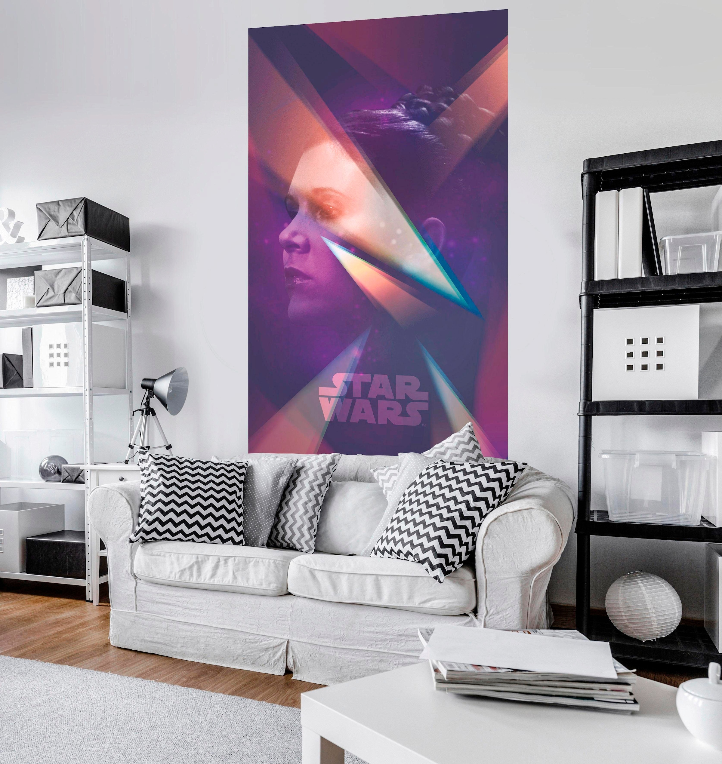 Komar Vliestapete »Digitaldruck Vlies - Star Wars Female Leia - Grösse 120 x 200 cm«, bedruckt, Kinderzimmer