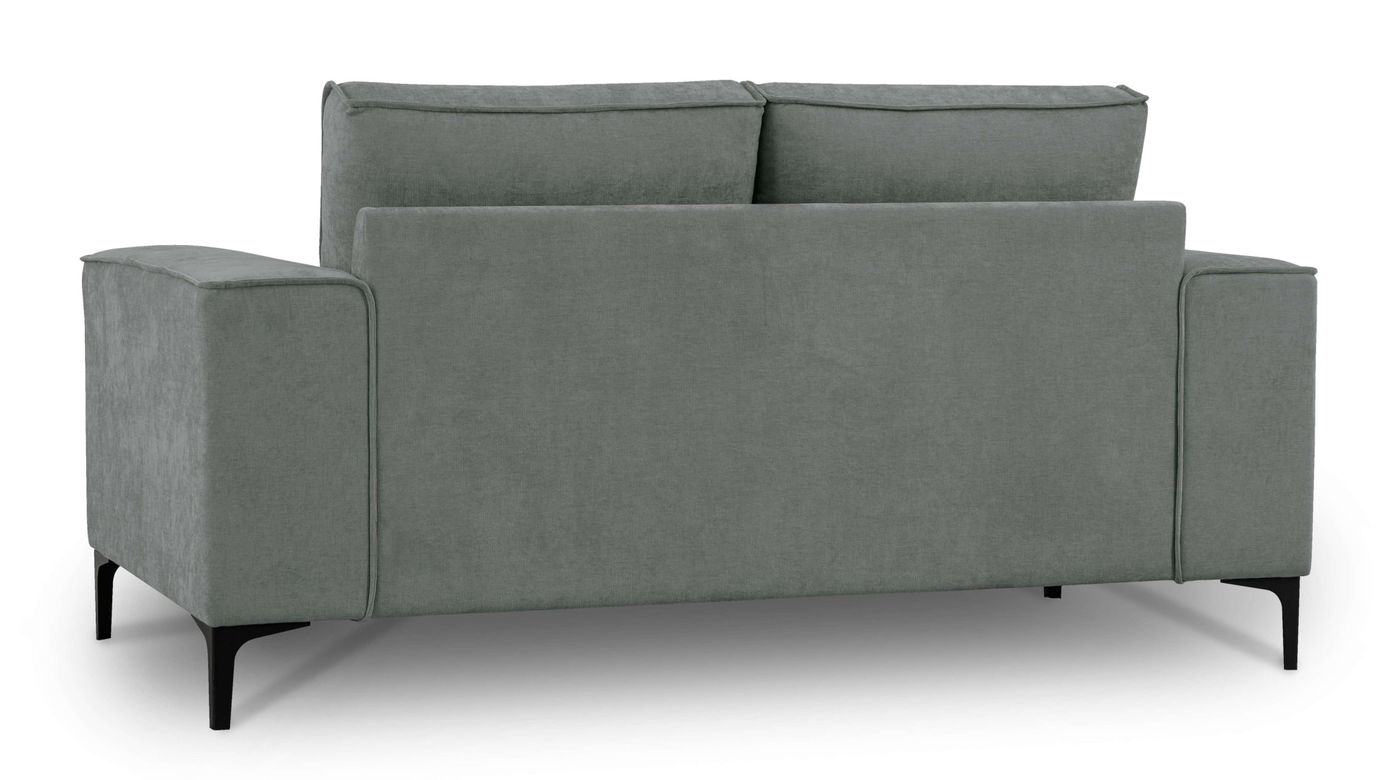 Places of Style 2-Sitzer »Kompaktsofa Oland, Struktur, Flachgewebe, Luxus-Microfaser, Boucle«, 164 cm, Wellenunterfederung, Skandi-Design, Metallfüsse