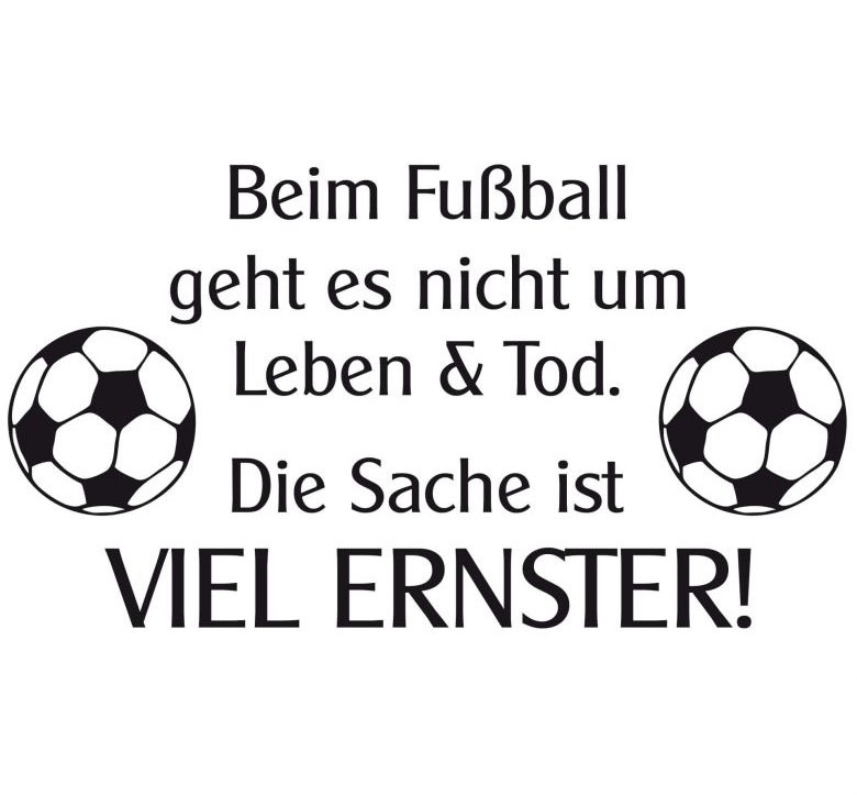 Image of Wall-Art Wandtattoo »Aufkleber Fussball Spruch«, (1 St.) bei Ackermann Versand Schweiz