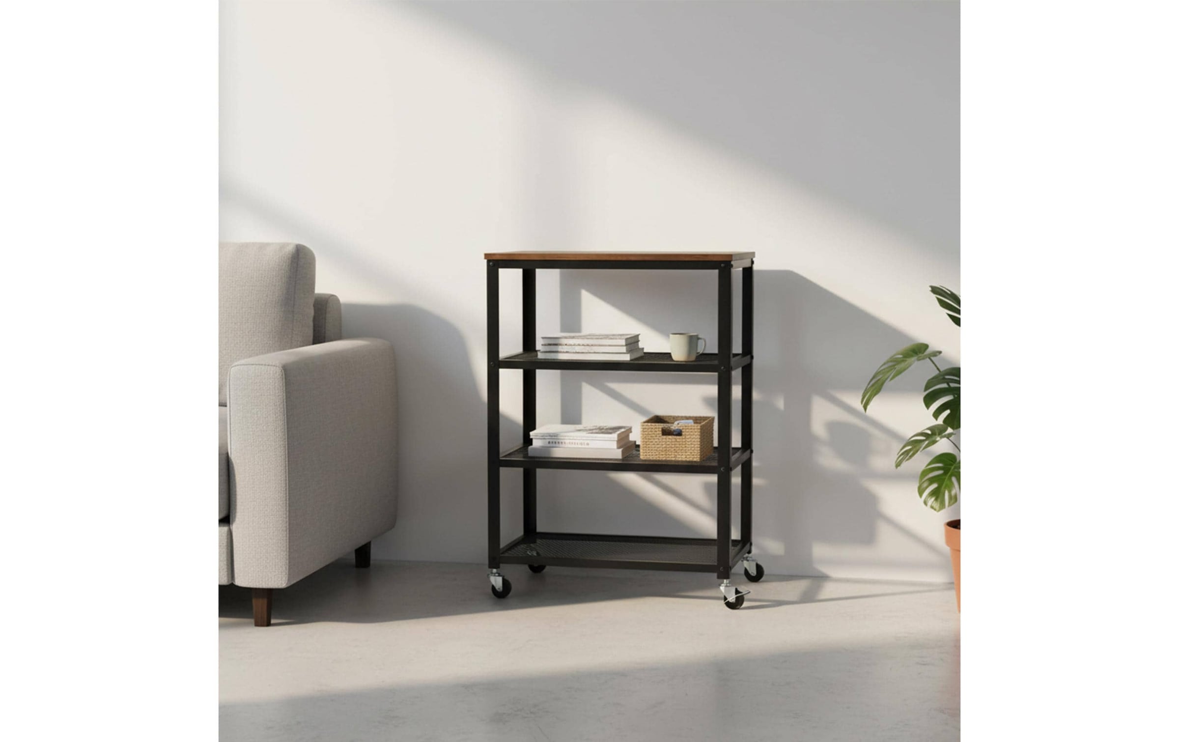 relaxdays Küchenwagen »im Industrial-Design 85 x 60 x 40 cm«