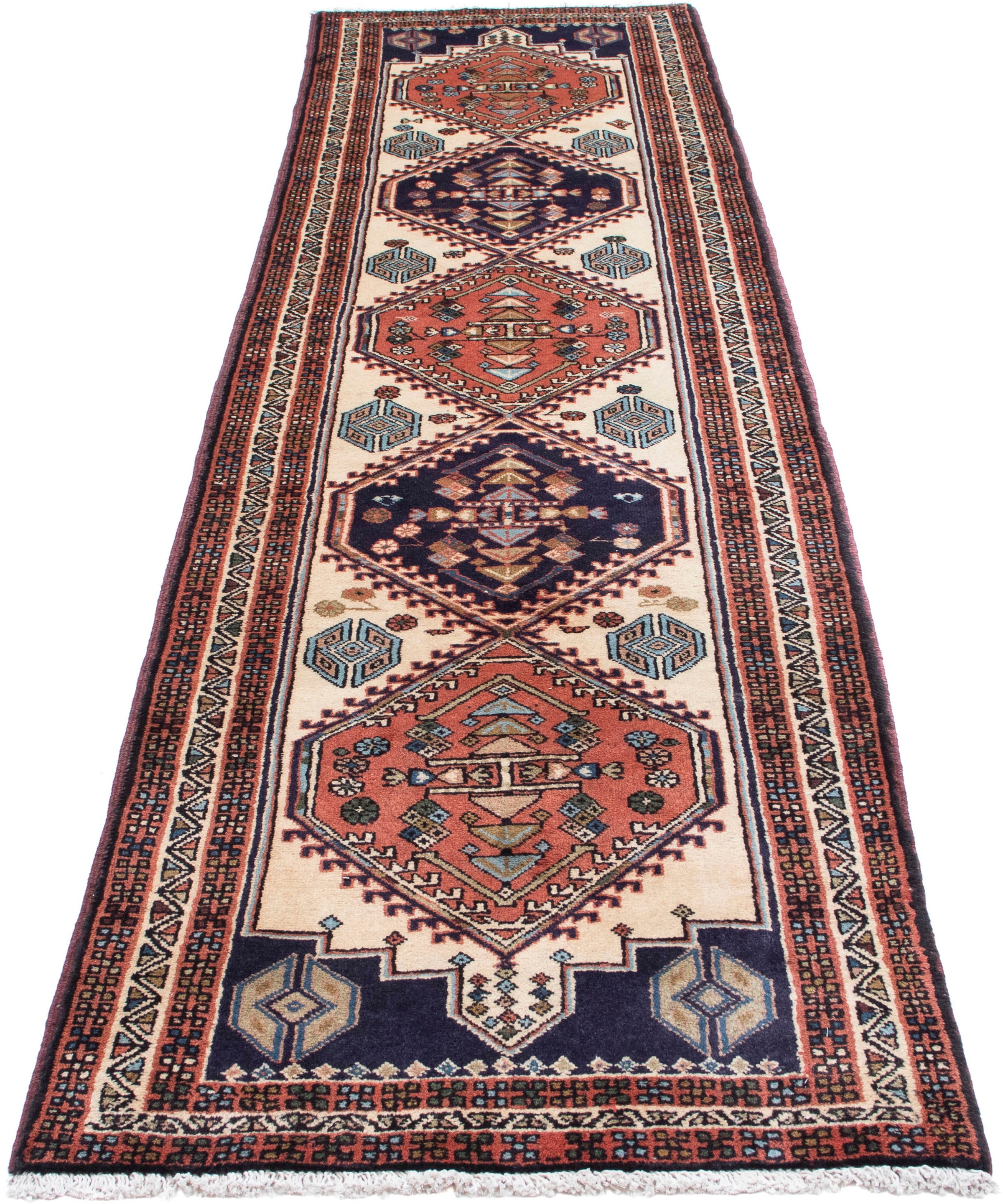Image of morgenland Orientteppich »Perser - Nomadic - 288 x 70 cm - beige«, rechteckig, 10 mm Höhe, Wohnzimmer, Handgeknüpft, Einzelstück mit Zertifikat bei Ackermann Versand Schweiz