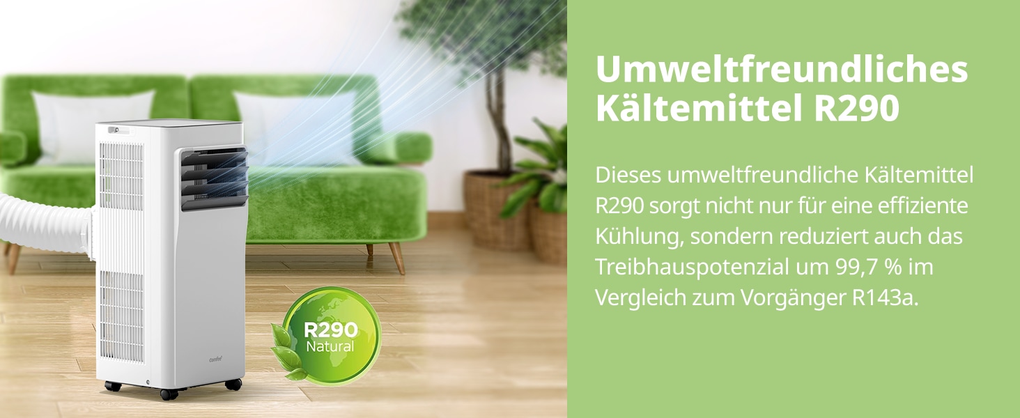 comfee Climatiseur 3 en 1 »»Easy Cool 7000« starker Luftstrom, App und Sprachsteuerung möglich« für Räume bis zu 25 m², mit Temperatursensor
