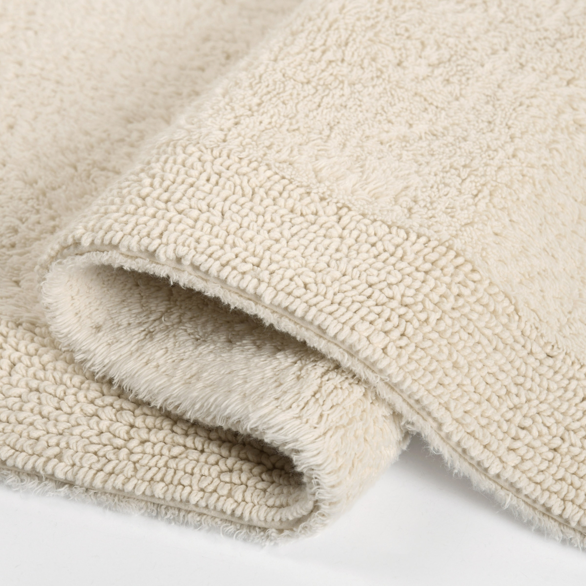 my home Badematte »Kapra, Badvorleger, Badezimmer Teppich«, beidseitig nutzbar-fussbodenheizungsgeeignet-strapazierfähig, mit Bordüre, Badteppich, Badematte, Baumwolle