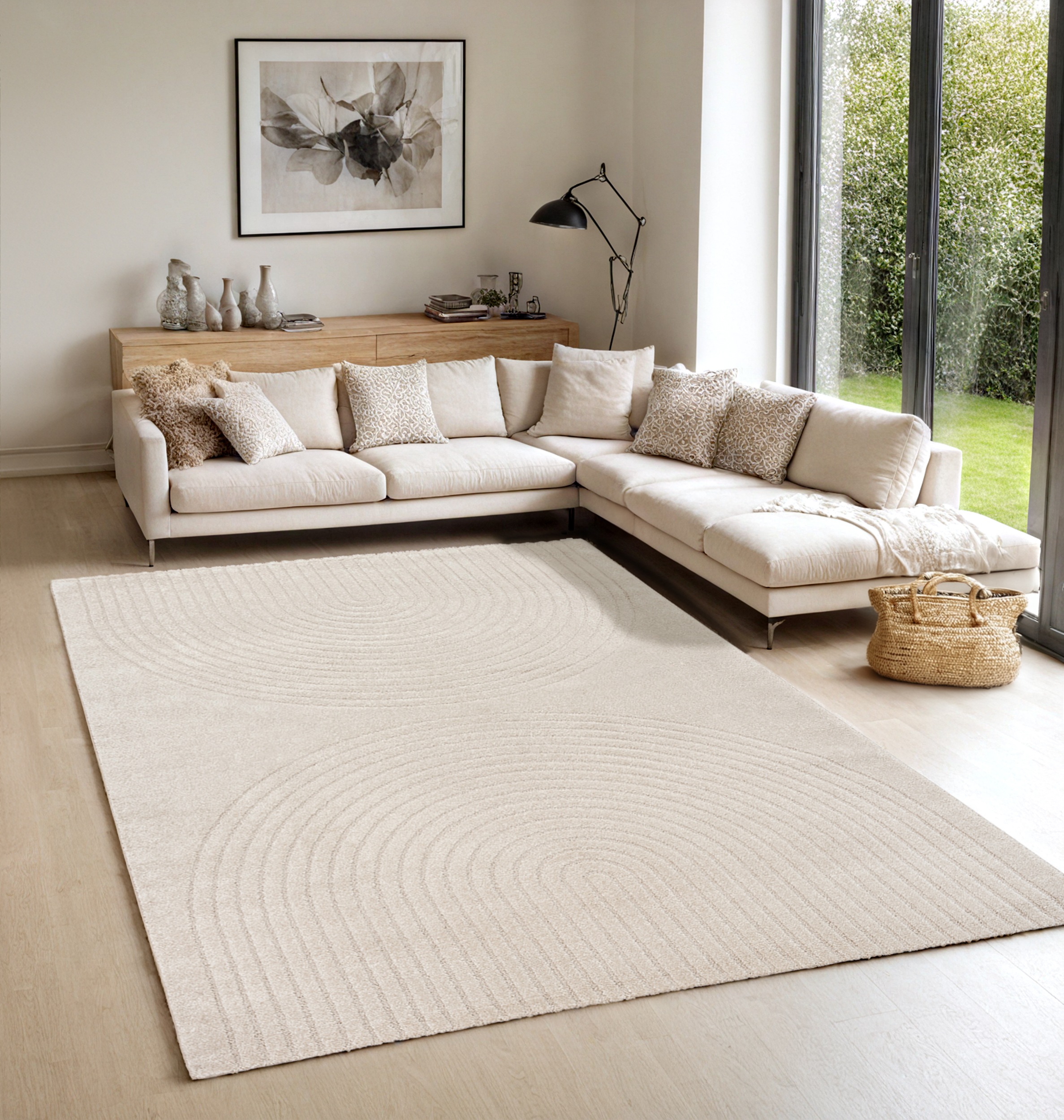 Image of the carpet Teppich "Elisa" rechteckig 12 mm Höhe moderner Wohnzimmer Teppich, hohe Flordichte und angenehm weich