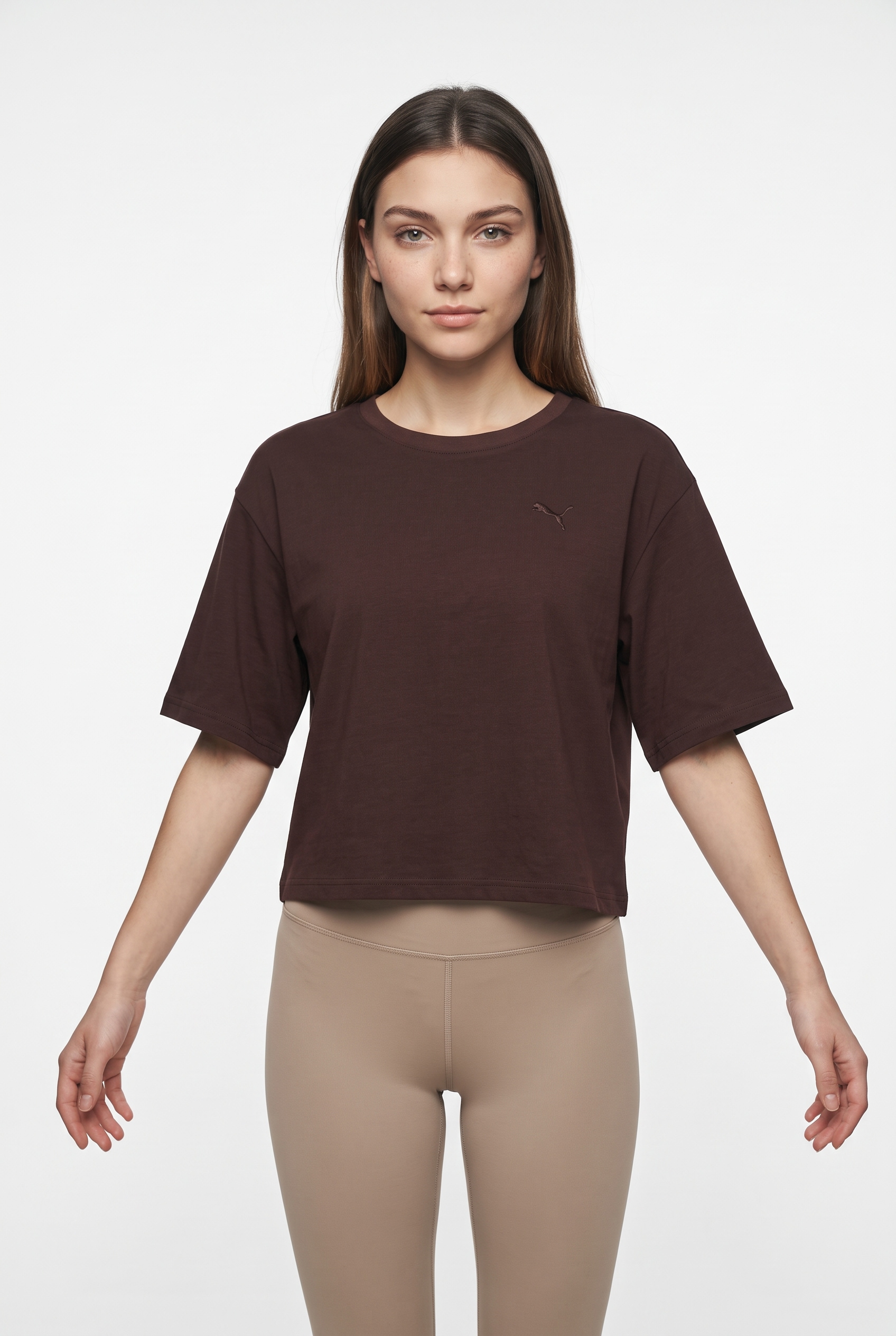 Image of PUMA T-Shirt "CLASS RELAXED GRAPHIC TEE" mit kurzem Schnitt, Kurzarmdesign, unifarbenes Design, Relaxed Fit