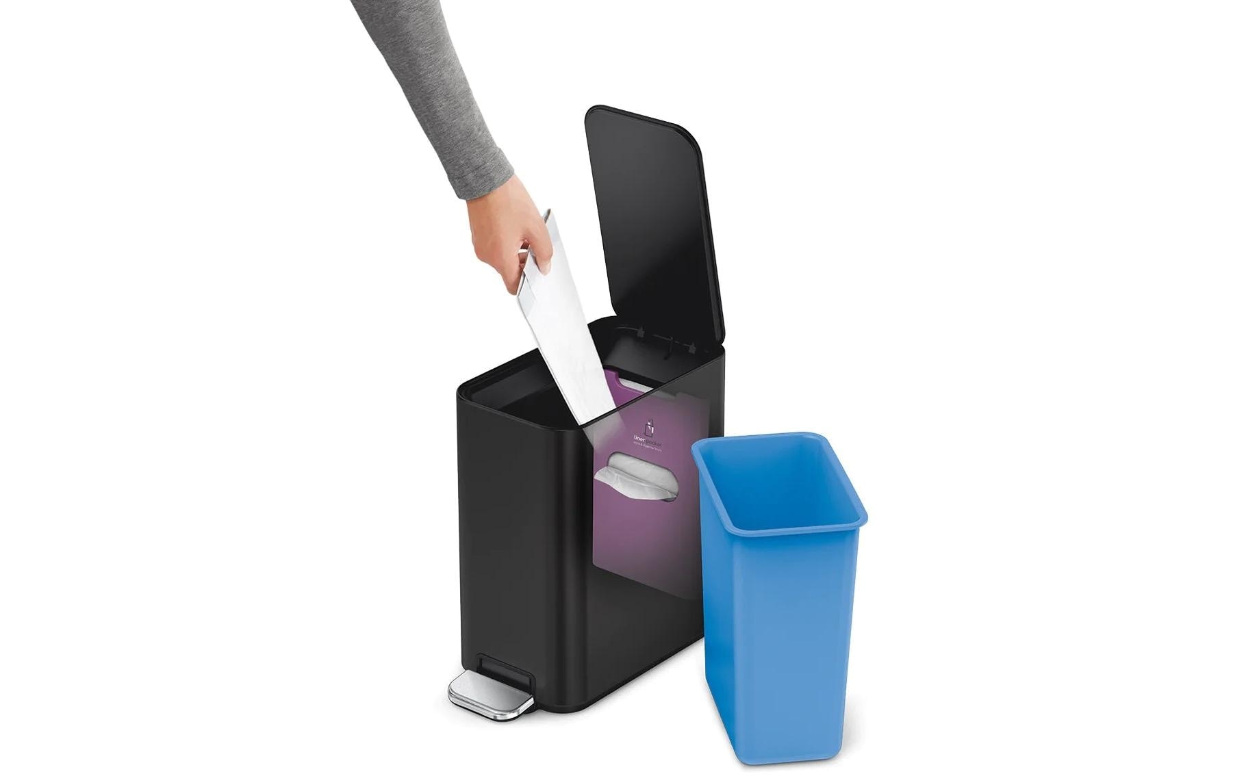 simplehuman Mülleimer »Schwarz matt« 1 Behälter