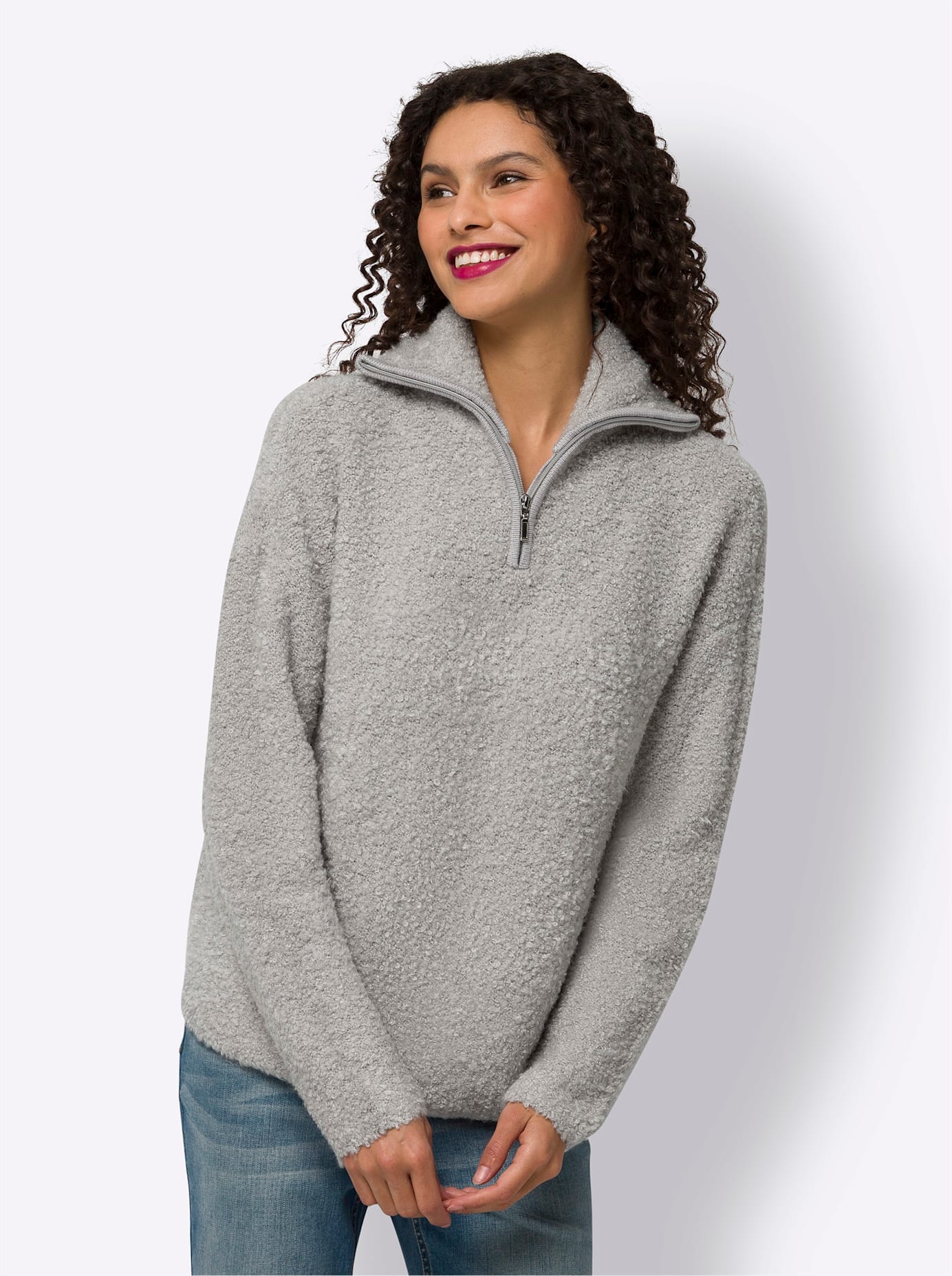 Image of heine Strickpullover "Troyer-Pullover"