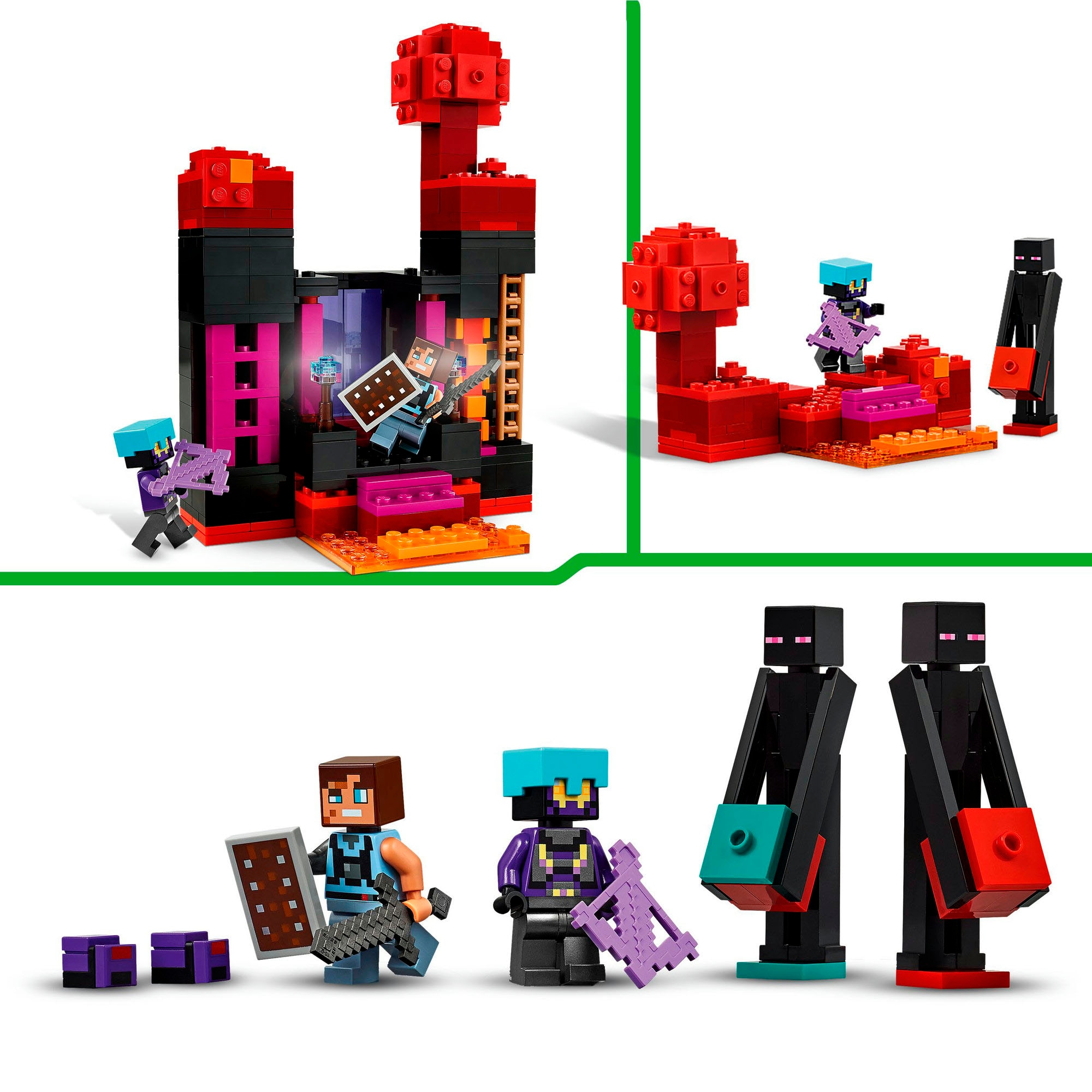 LEGO® Konstruktionsspielsteine »Der Enderman-Turm (21279), LEGO Minecraft« Made in Europe