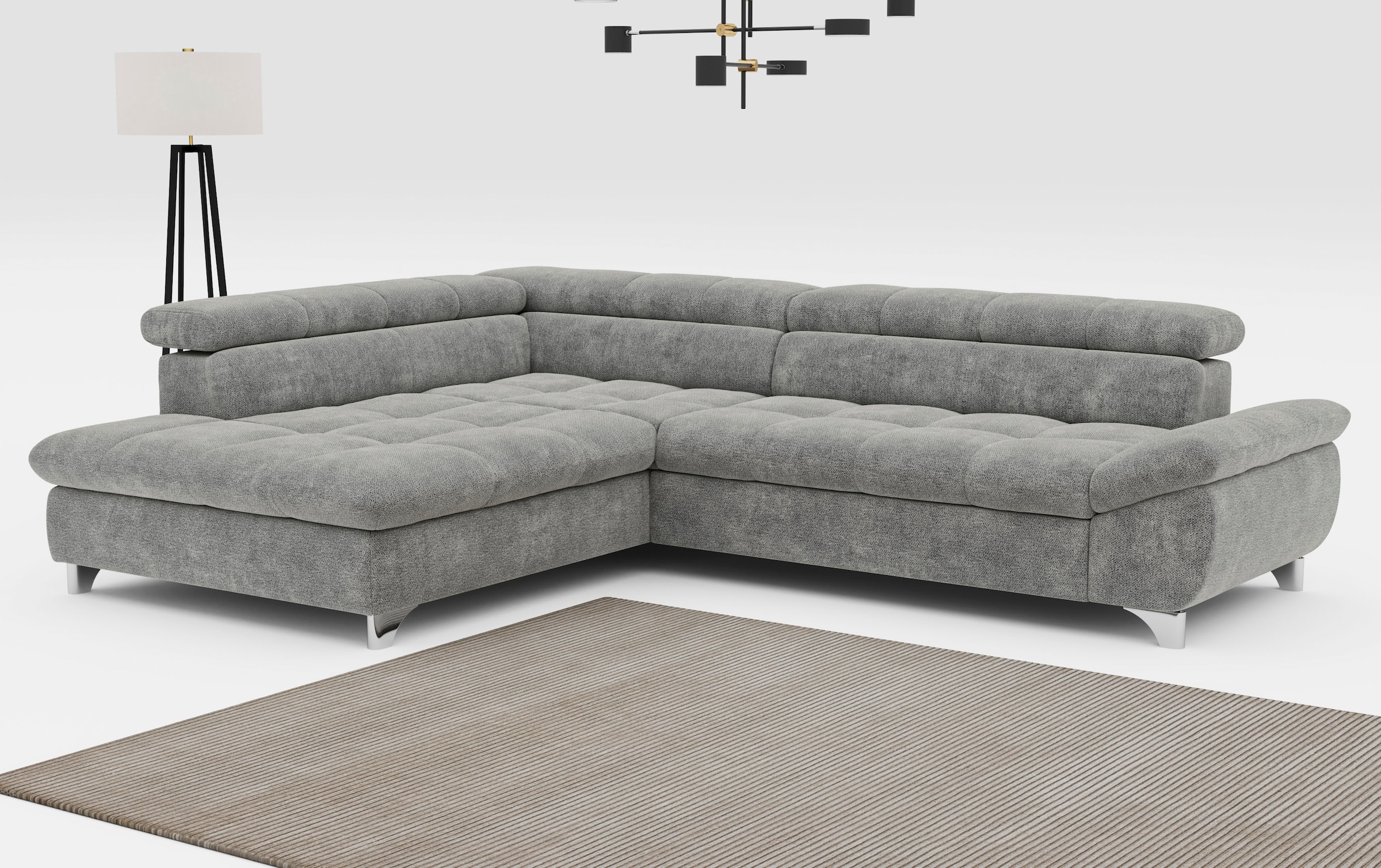 Image of COTTA Ecksofa "Gemini L-Form, B: 312 cm" mit Kopfteilverstellung, optional Bettfunktion