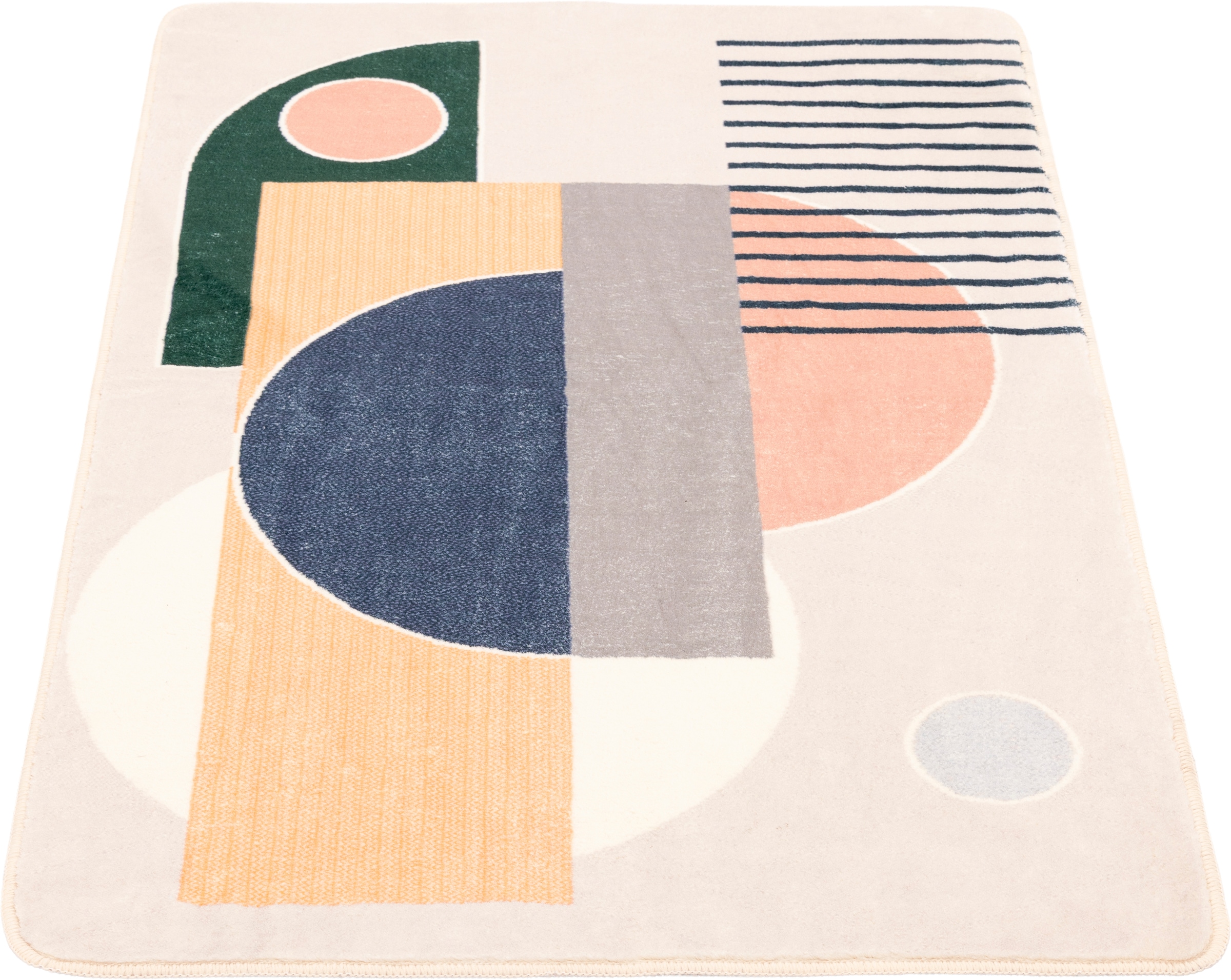 Gino Falcone Tapis de bain »Aquata GF-169, Badvorleger, Badezimmer Teppich« Höhe 7 mm revêtement antidérapant Badteppich, bedruckt, modernes Design, rechteckig