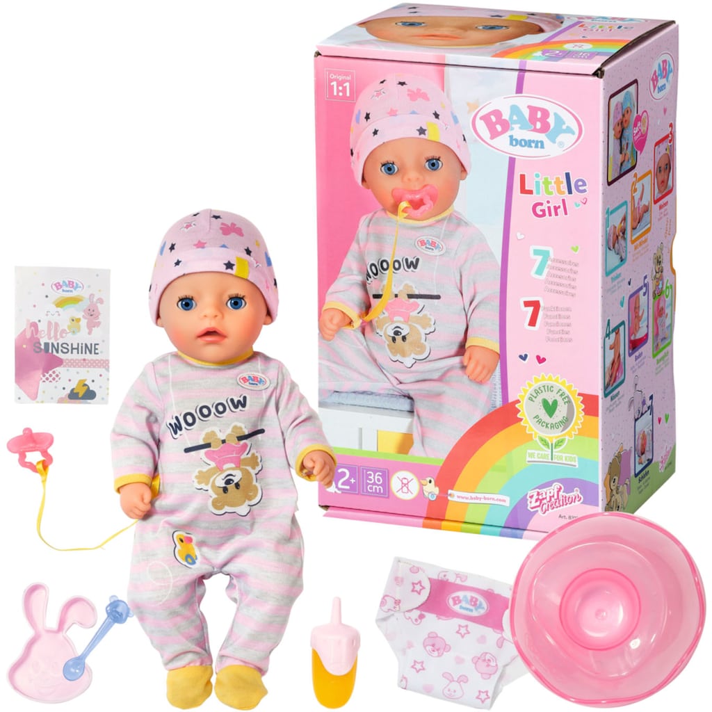 Baby Born Babypuppe »Soft Touch Little Girl, 36 cm«