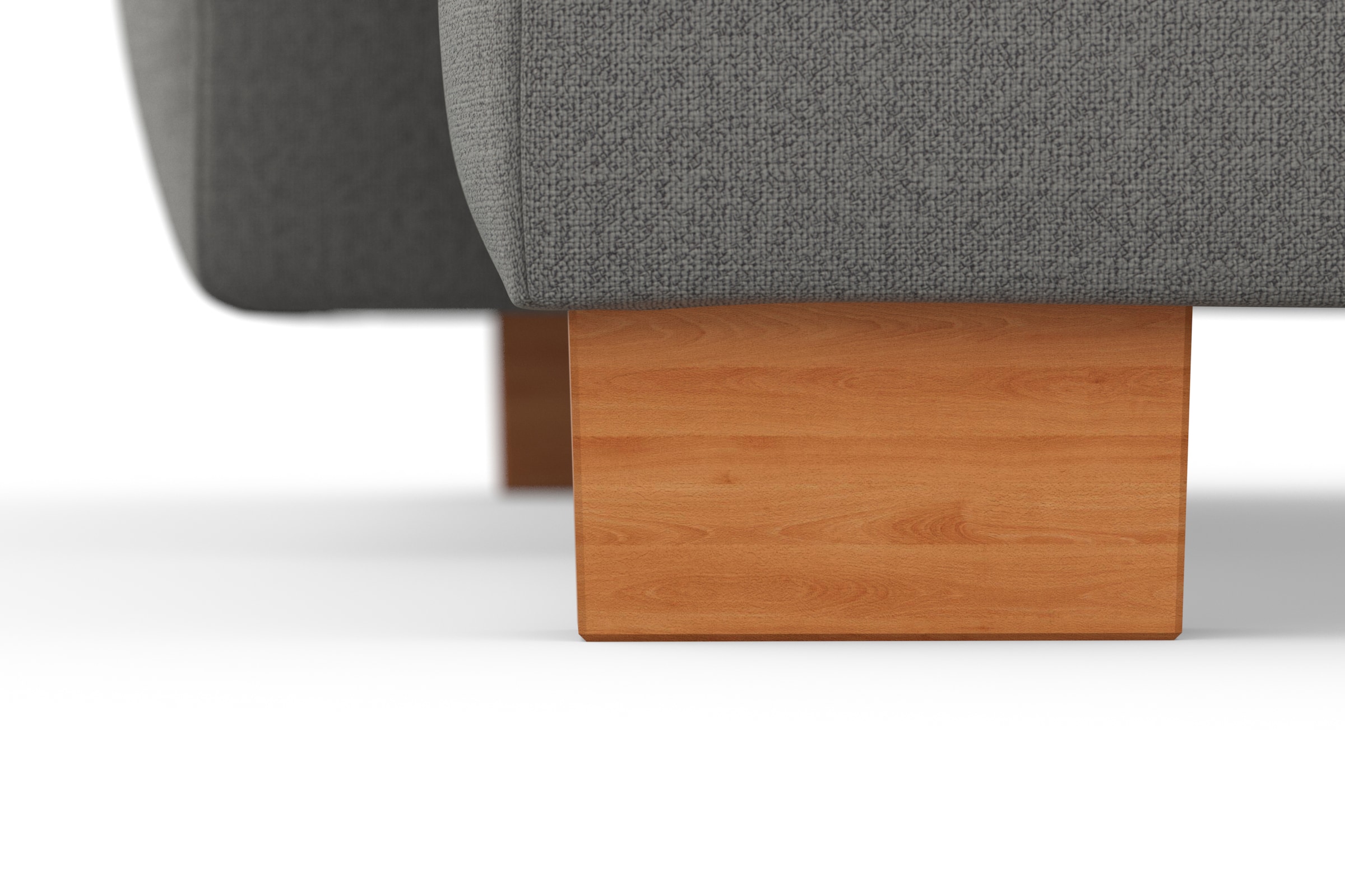 sit&more Canapé d'angle »Dundee L-Form« mit Federkern und Massivholzfüssen, wahlweise mit Kopfteilverstellung