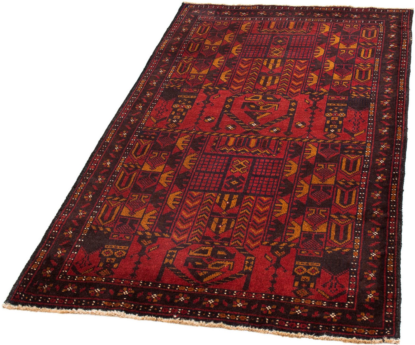Image of morgenland Orientteppich »Belutsch - 150 x 88 cm - dunkelbraun«, rechteckig, 8 mm Höhe, Wohnzimmer, Handgeknüpft, Einzelstück mit Zertifikat bei Ackermann Versand Schweiz