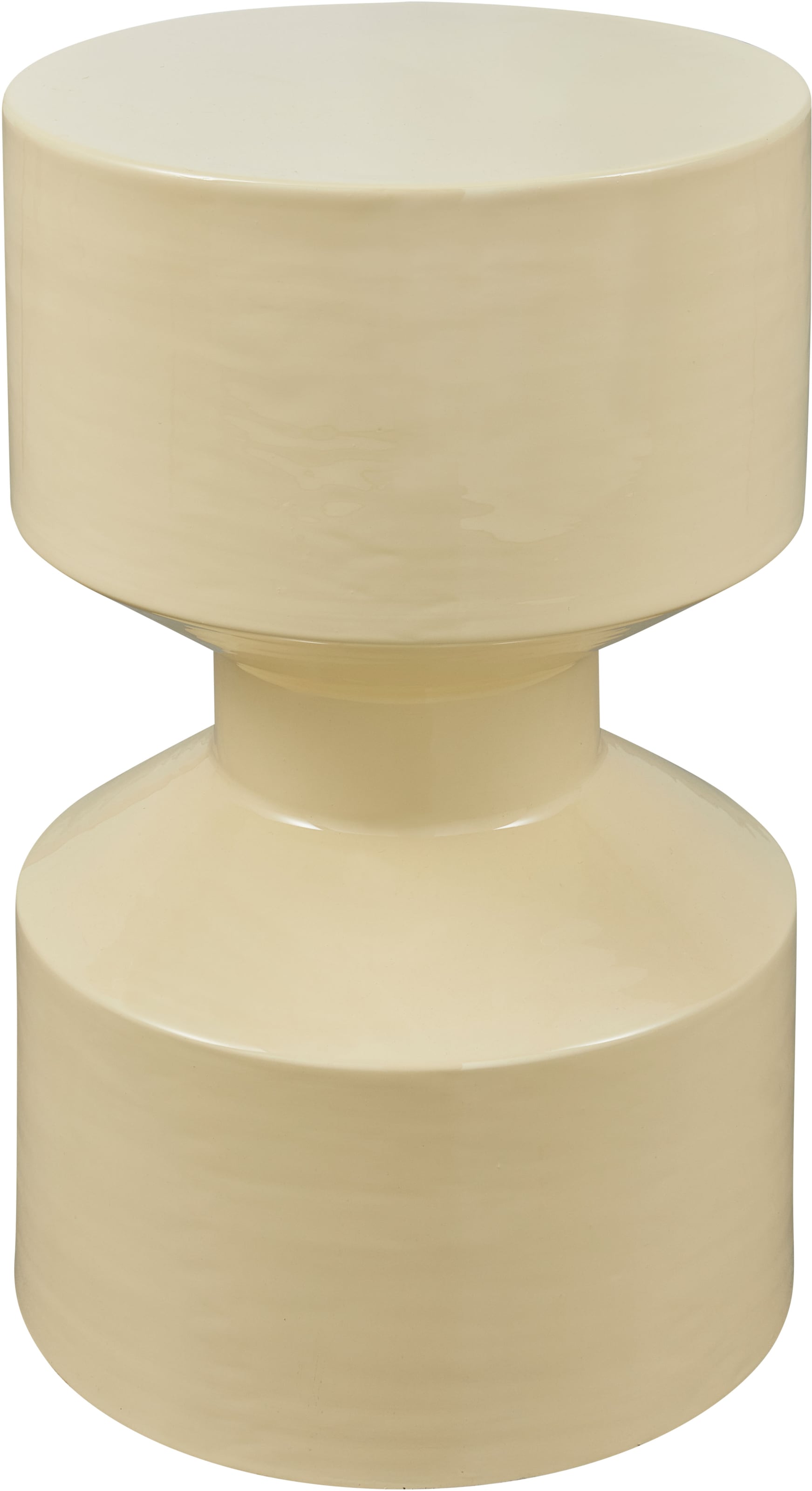 Image of WOOOD Beistelltisch "Glanz Metall mit Hochglanz-Lackierung in spielerischer Form" H 47 x B 30 x T 30 cm, Tragkraft 25 kg, pfleigleicht, Schutzlackierung