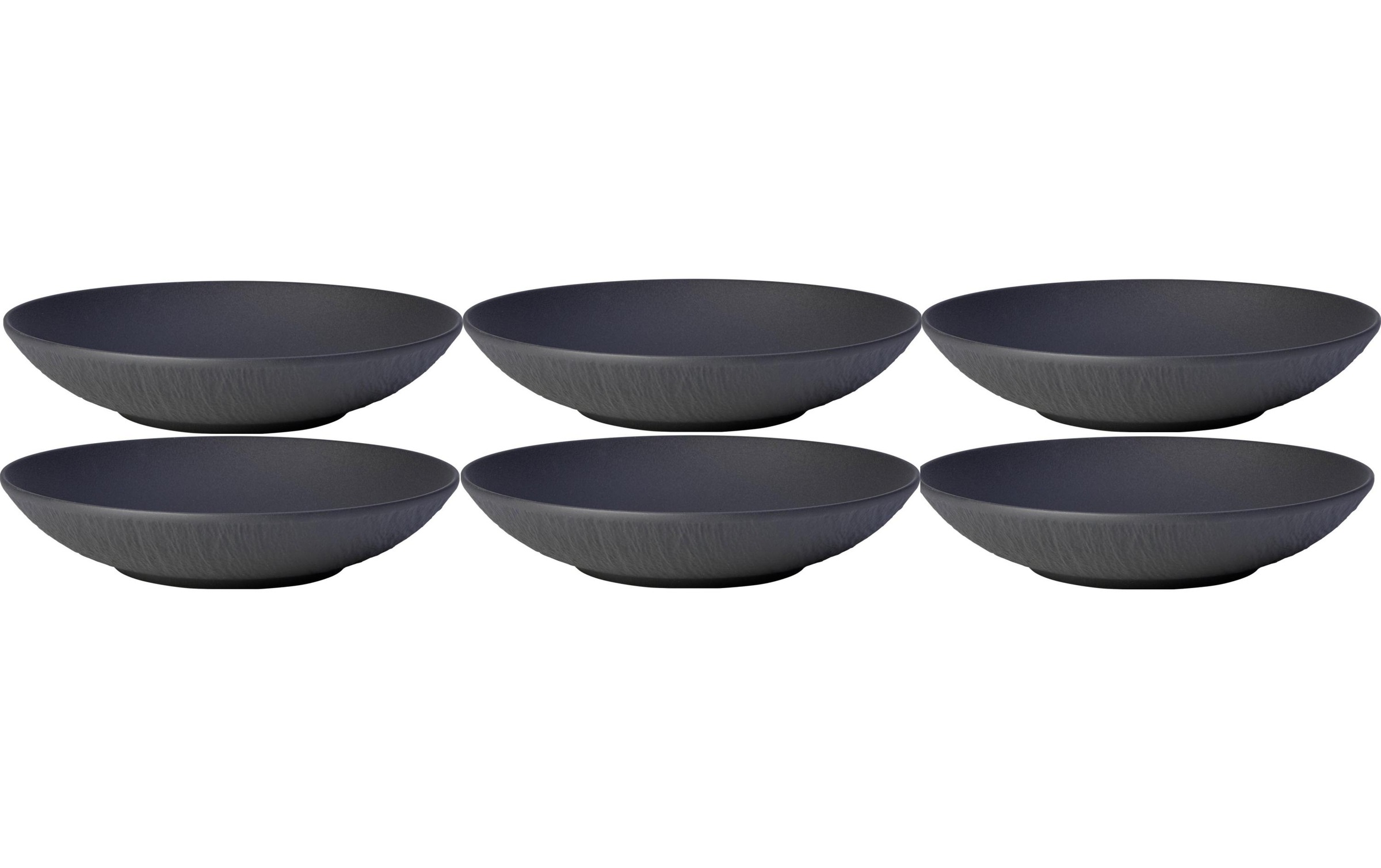 Villeroy & Boch Suppenteller »Manufacture Rock Ø 23.5 cm Schwarz«