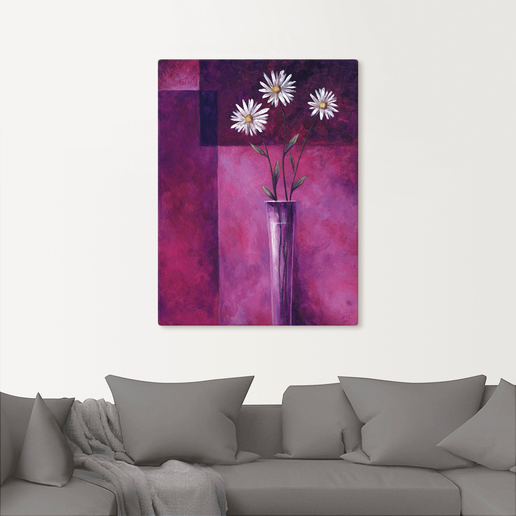 Artland Wandbild »Margeriten«, Blumen, (1 St.), als Leinwandbild in verschied. Grössen