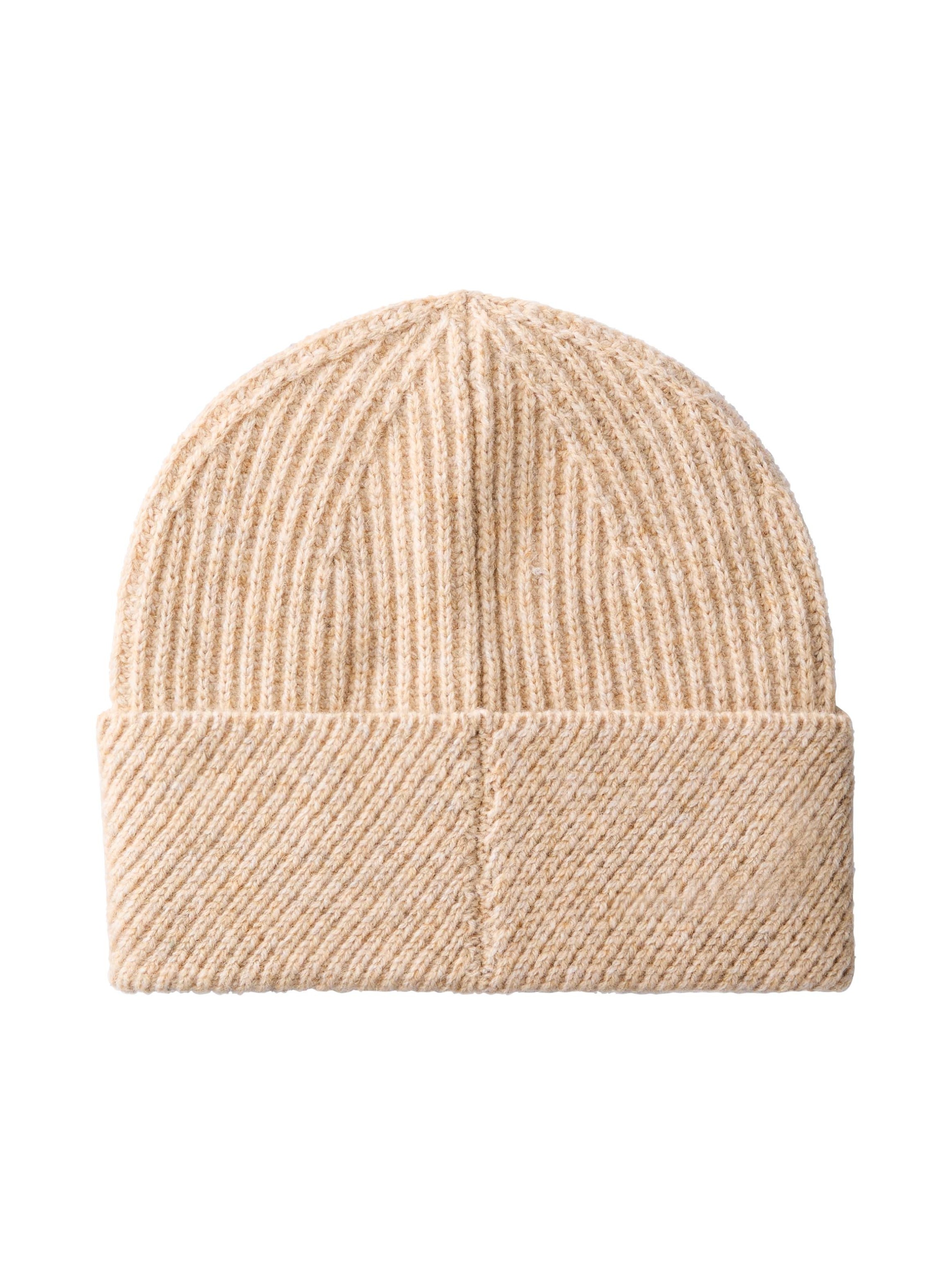 Calvin Klein Beanie "CK METAL WOOL SLANTED RIB BEANIE" Regular fit mit Markenlabel