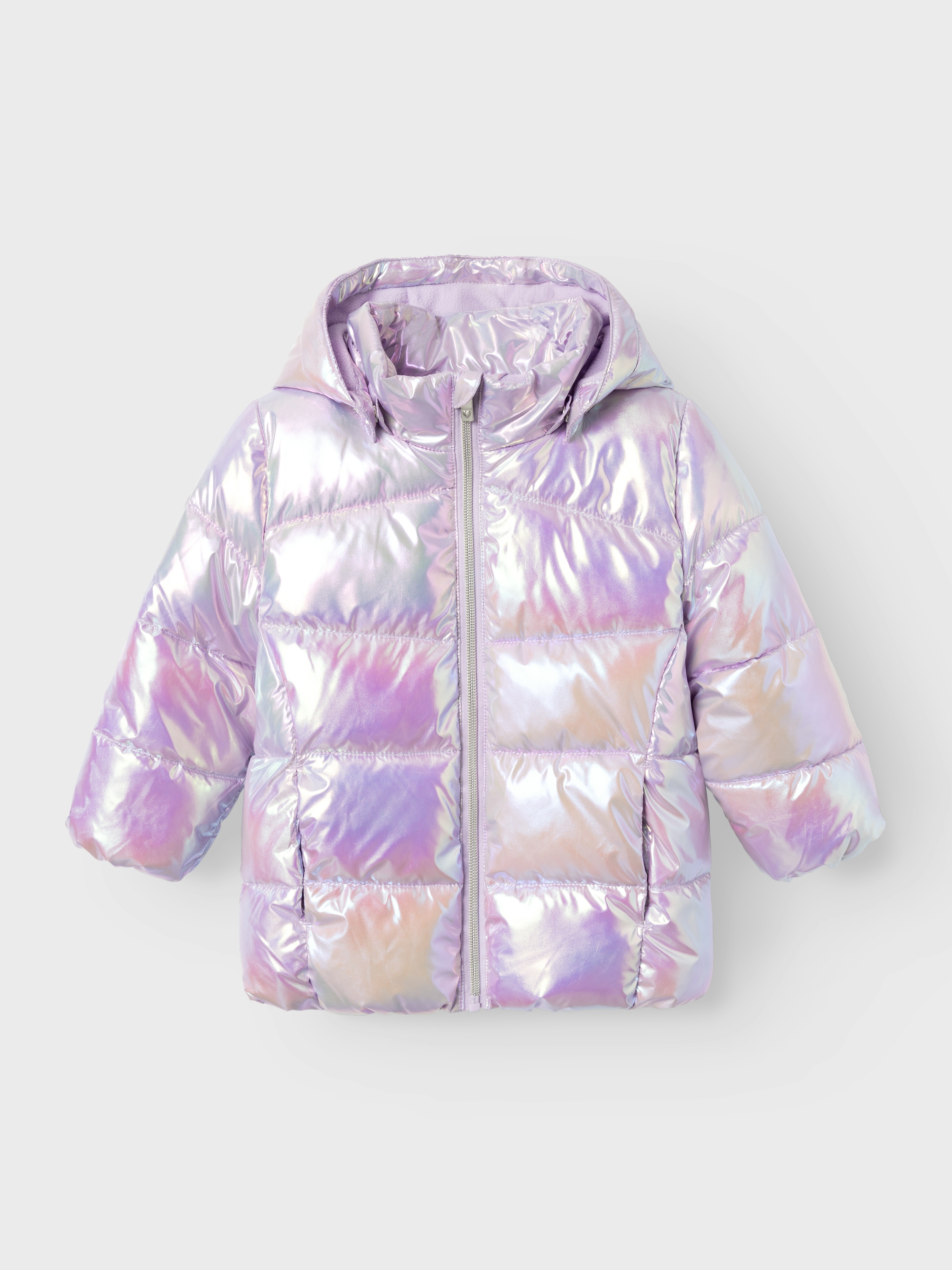 Name It Steppjacke »NMFMOLINA JACKET SHINY«, mit Kapuze, mit dekorativen, reflektierenden Details