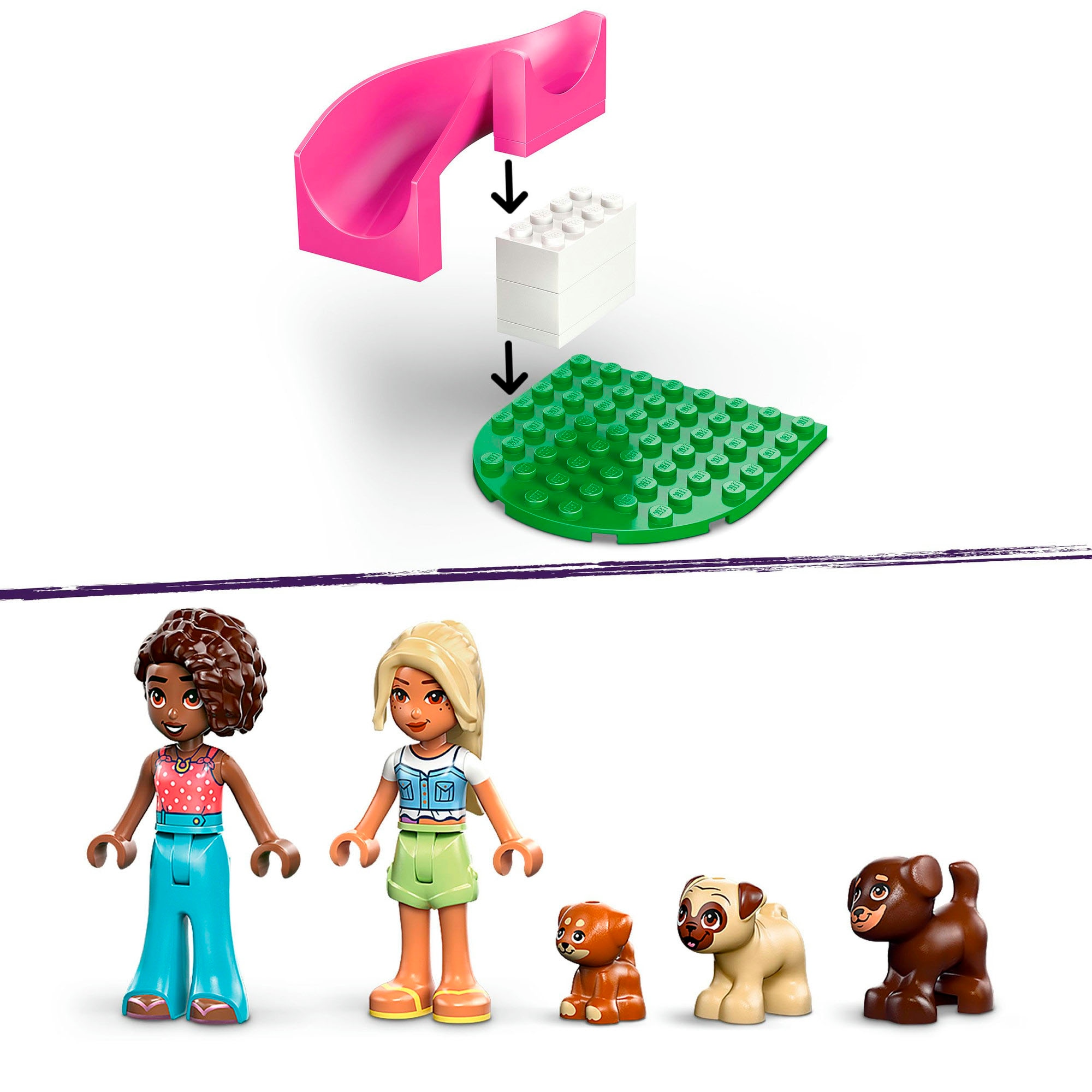 LEGO® Konstruktionsspielsteine »Welpenspielplatz (42665), LEGO Friends« Made in Europe